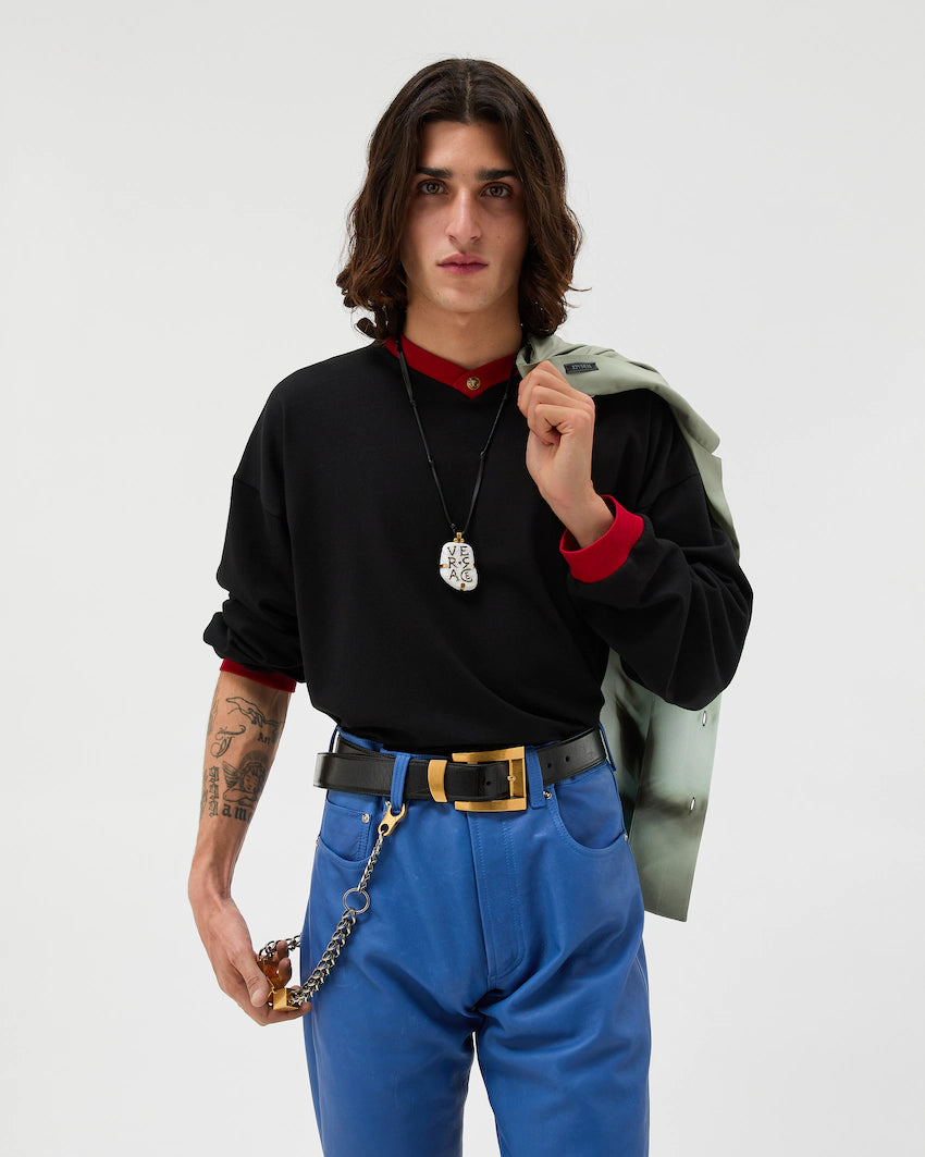 Stretch Cotton-Jersey Long-Sleeved T-Shirt