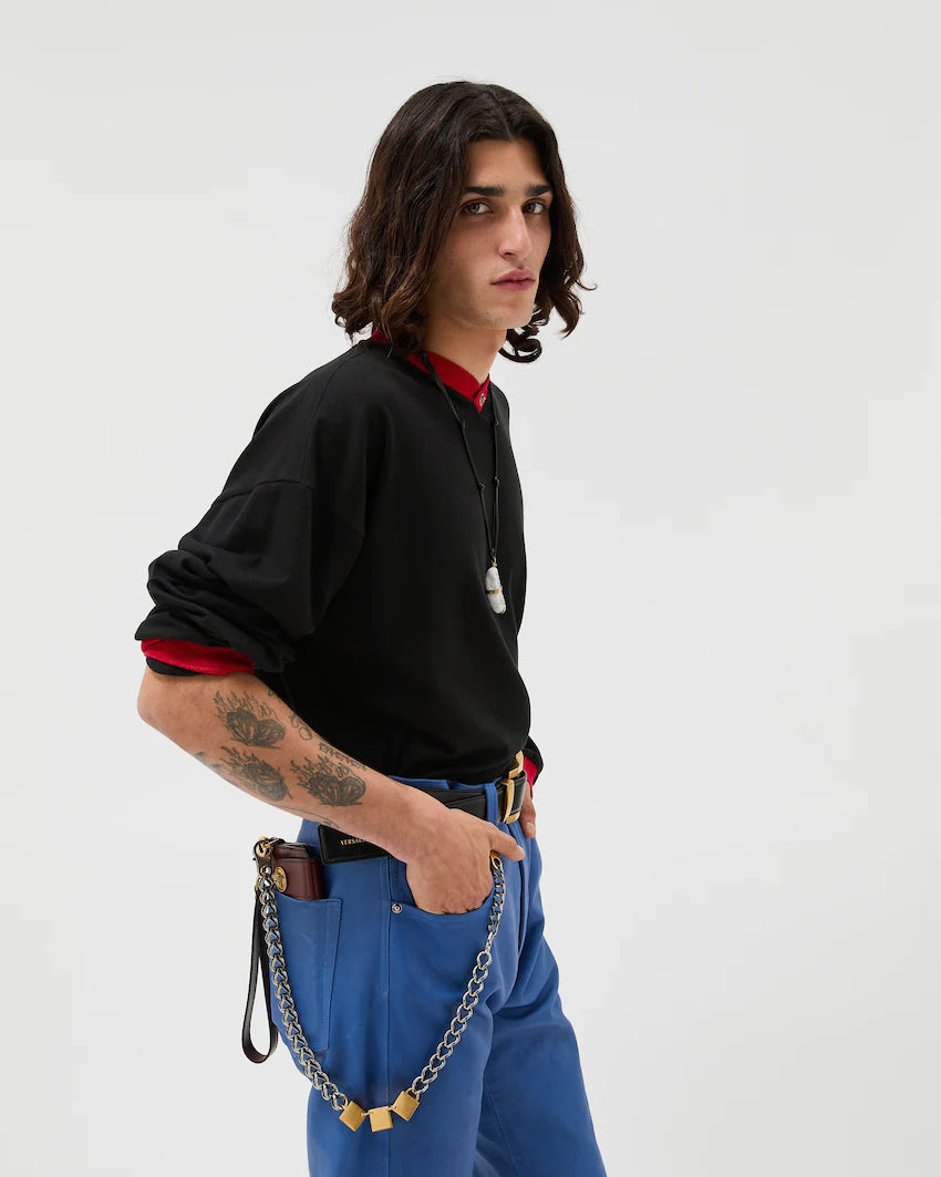 Stretch Cotton-Jersey Long-Sleeved T-Shirt