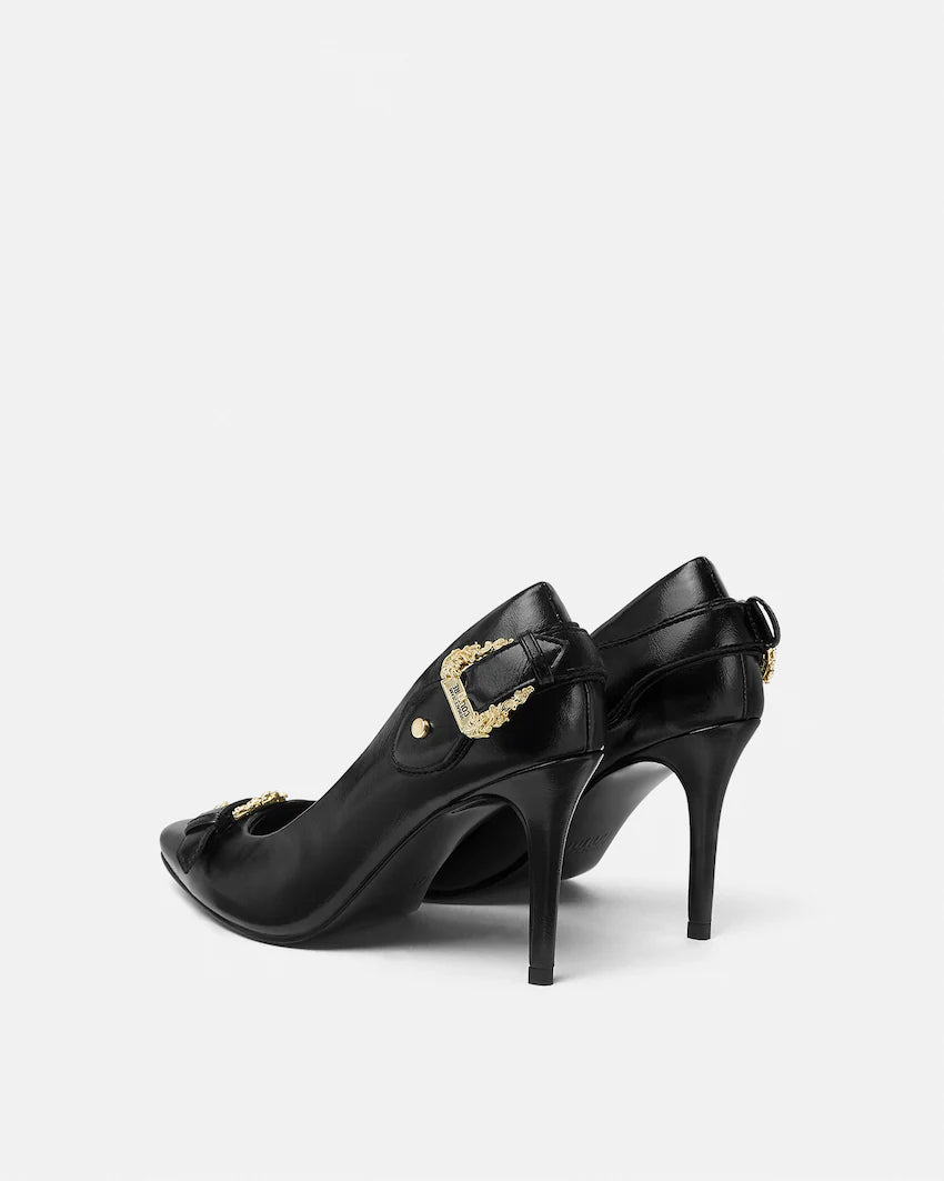 Versace Scarlett Baroque Buckle Pumps