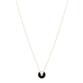 18K Pink Gold Diamond Black Onyx XS Amulette de Cartier Pendant Necklace