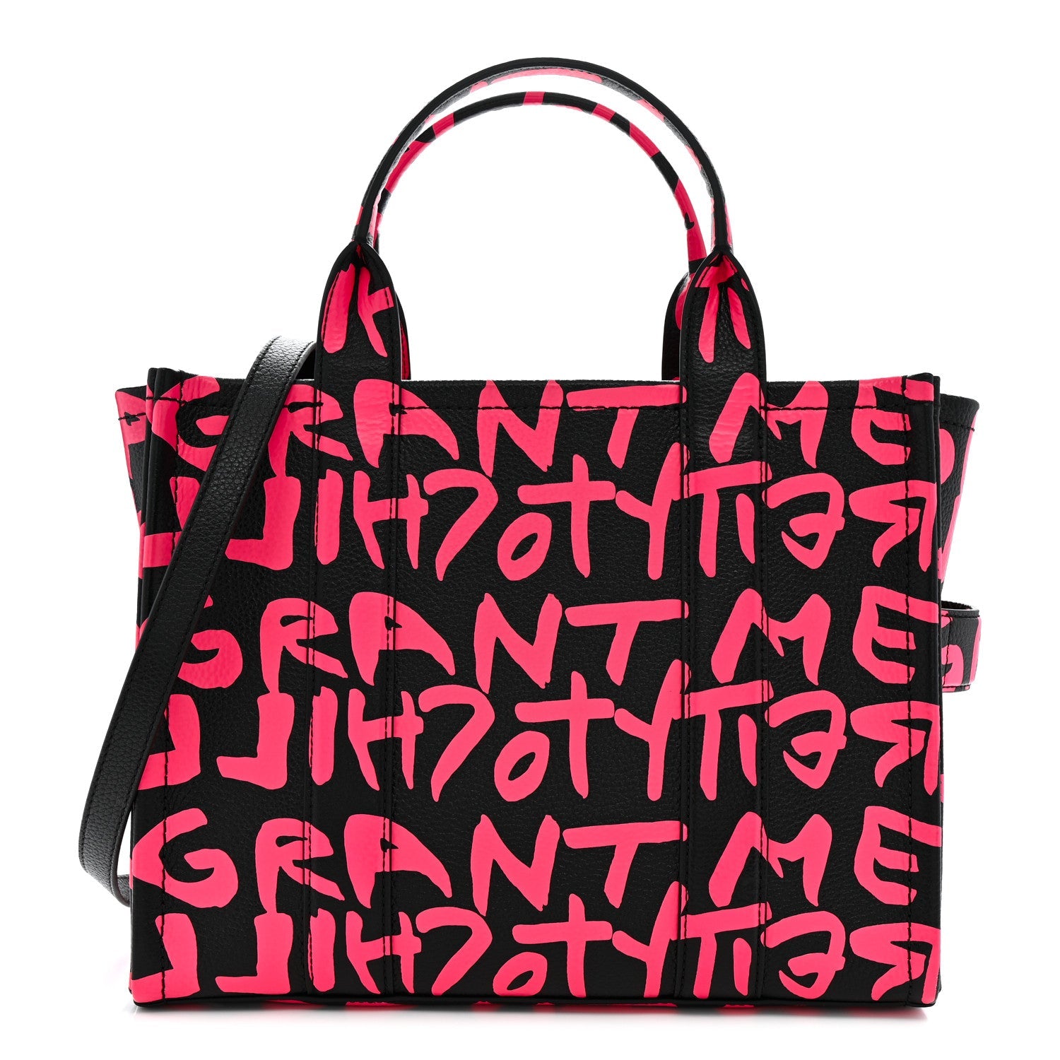 X STEPHEN SPROUSE Grained Calfskin Medium The Tote Bag Pink