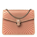 Calfskin Laser Cut Small Serpenti Forever Diamond Blast Sunshine Crossbody Bag Beige
