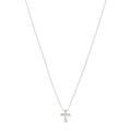 Platinum Diamond 9mm Elsa Peretti Cross Pendant Necklace