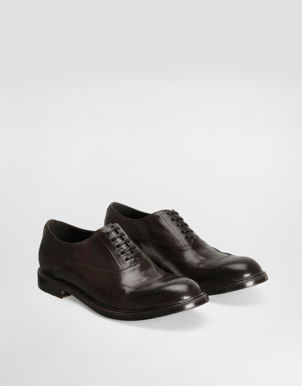 DOLCE & GABBANA washed lace men's shoes