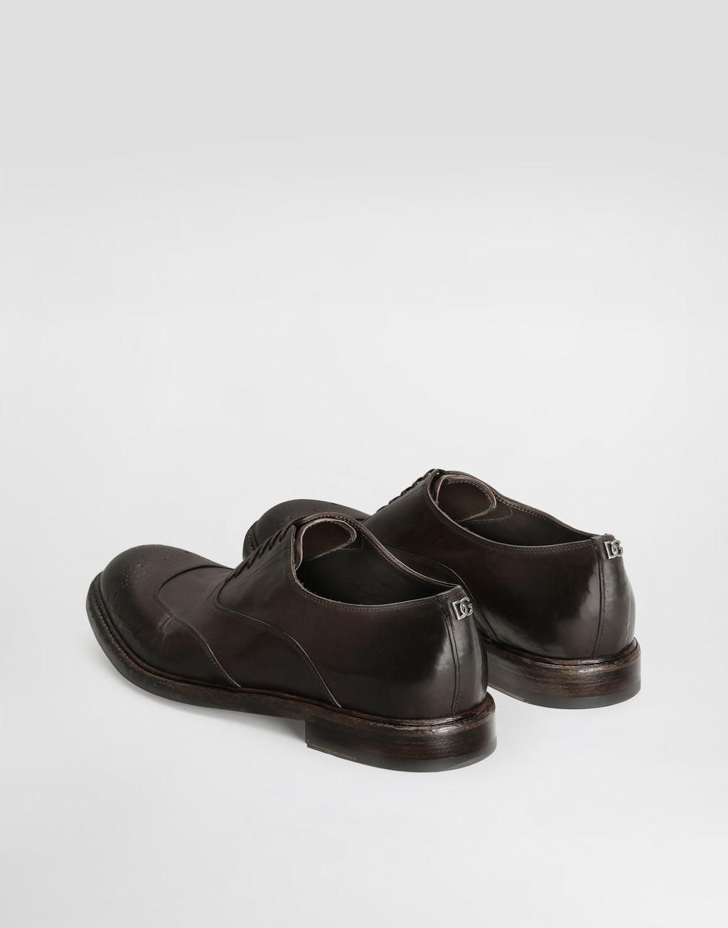 DOLCE & GABBANA washed lace men's shoes