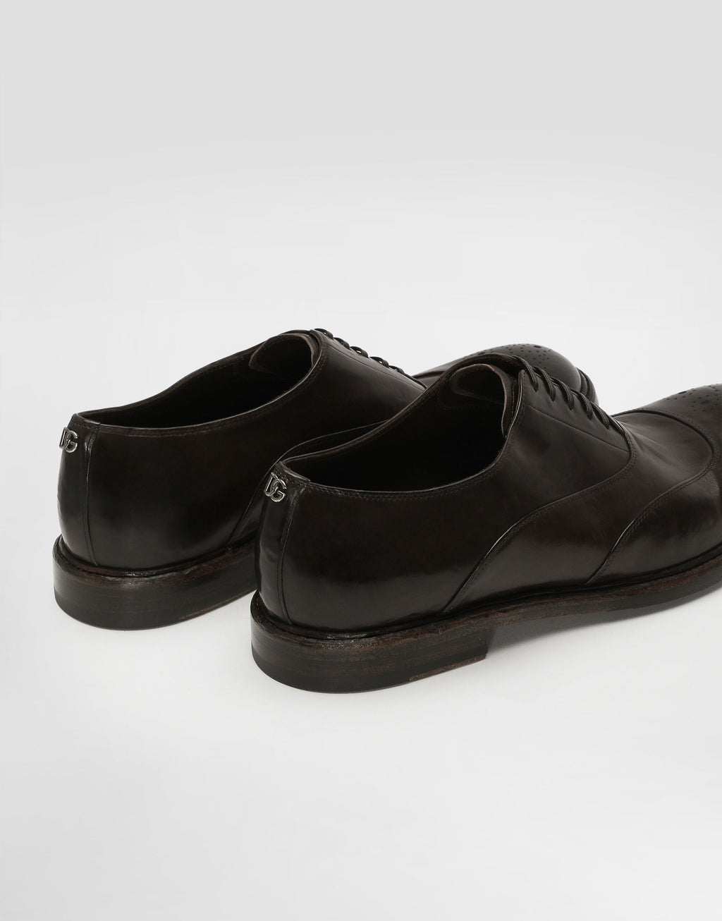 DOLCE & GABBANA washed lace men's shoes