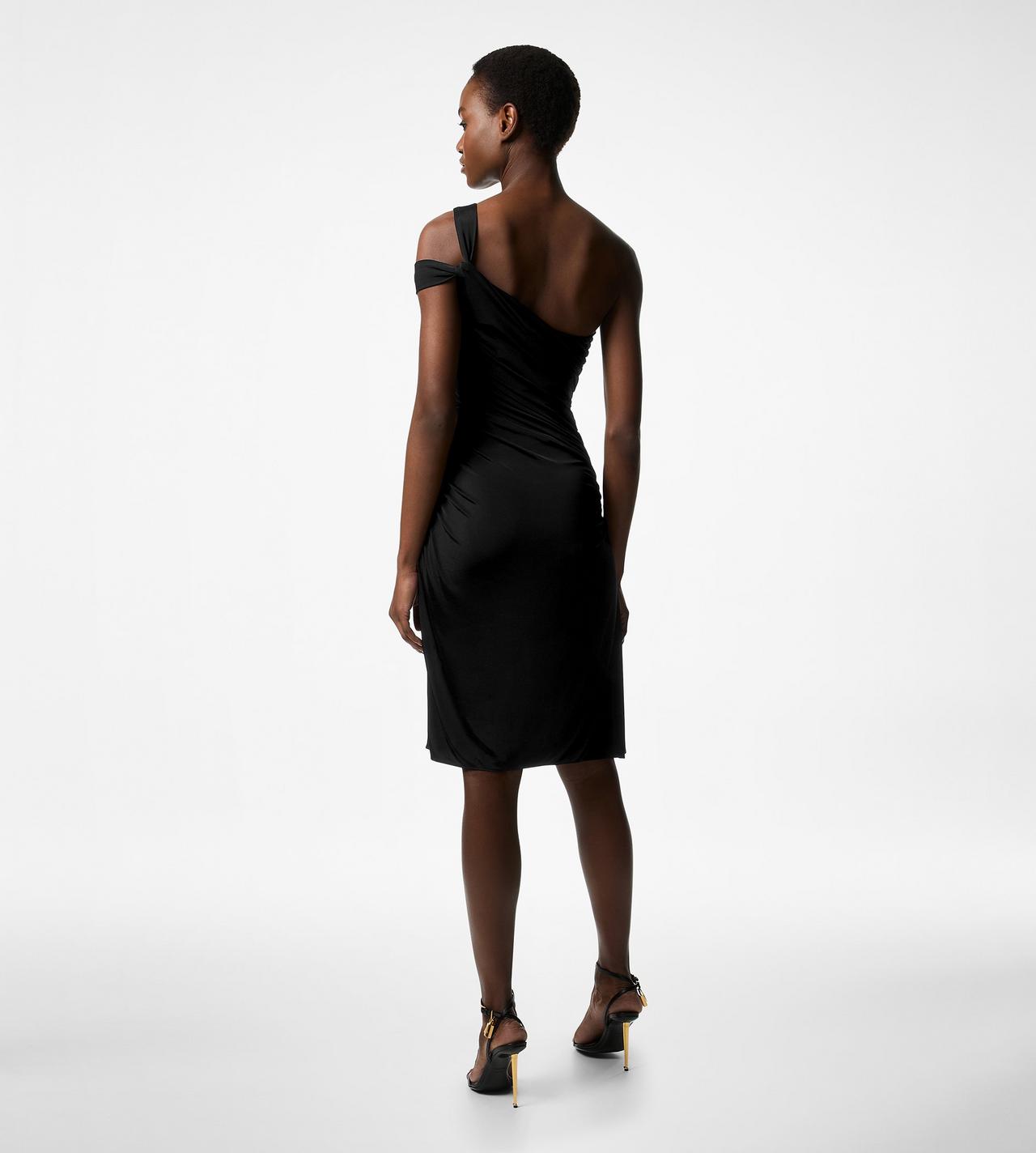 TOM FORD ONE SHOULDER TWIST FRONT DRESS