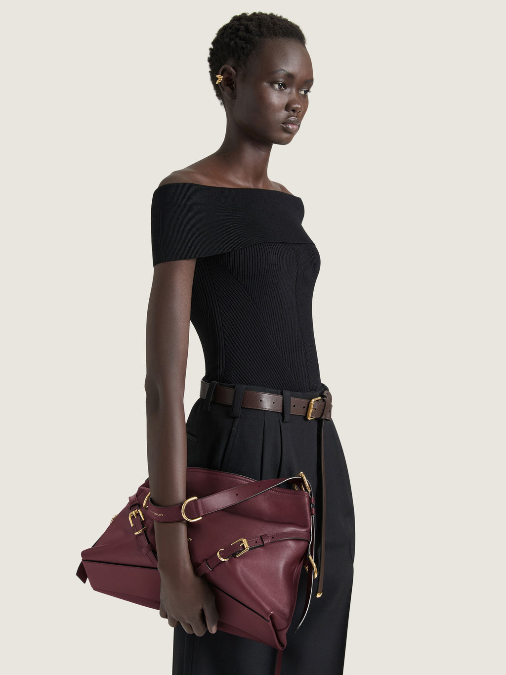 GIVENCHY Medium Voyou bag shiny leather