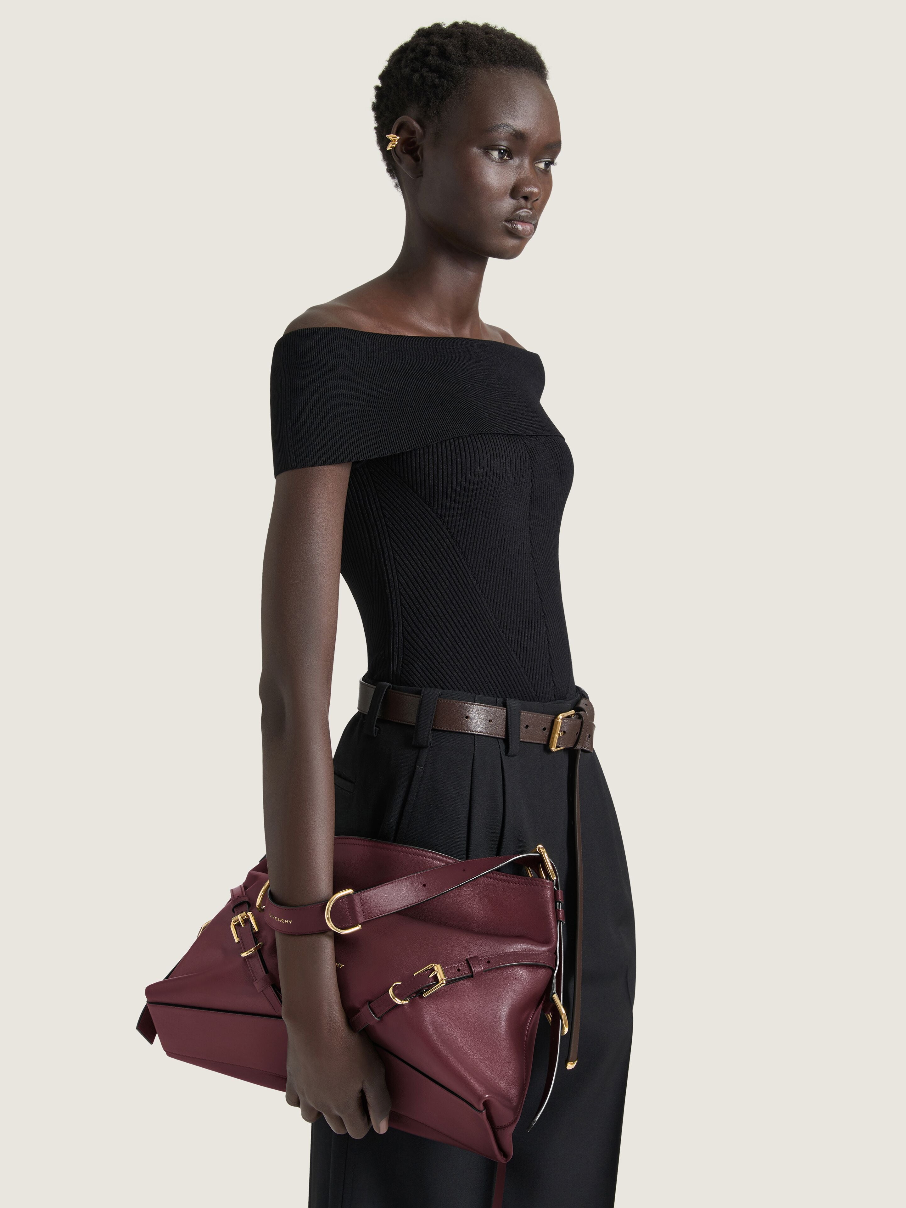 GIVENCHY Medium Voyou bag shiny leather