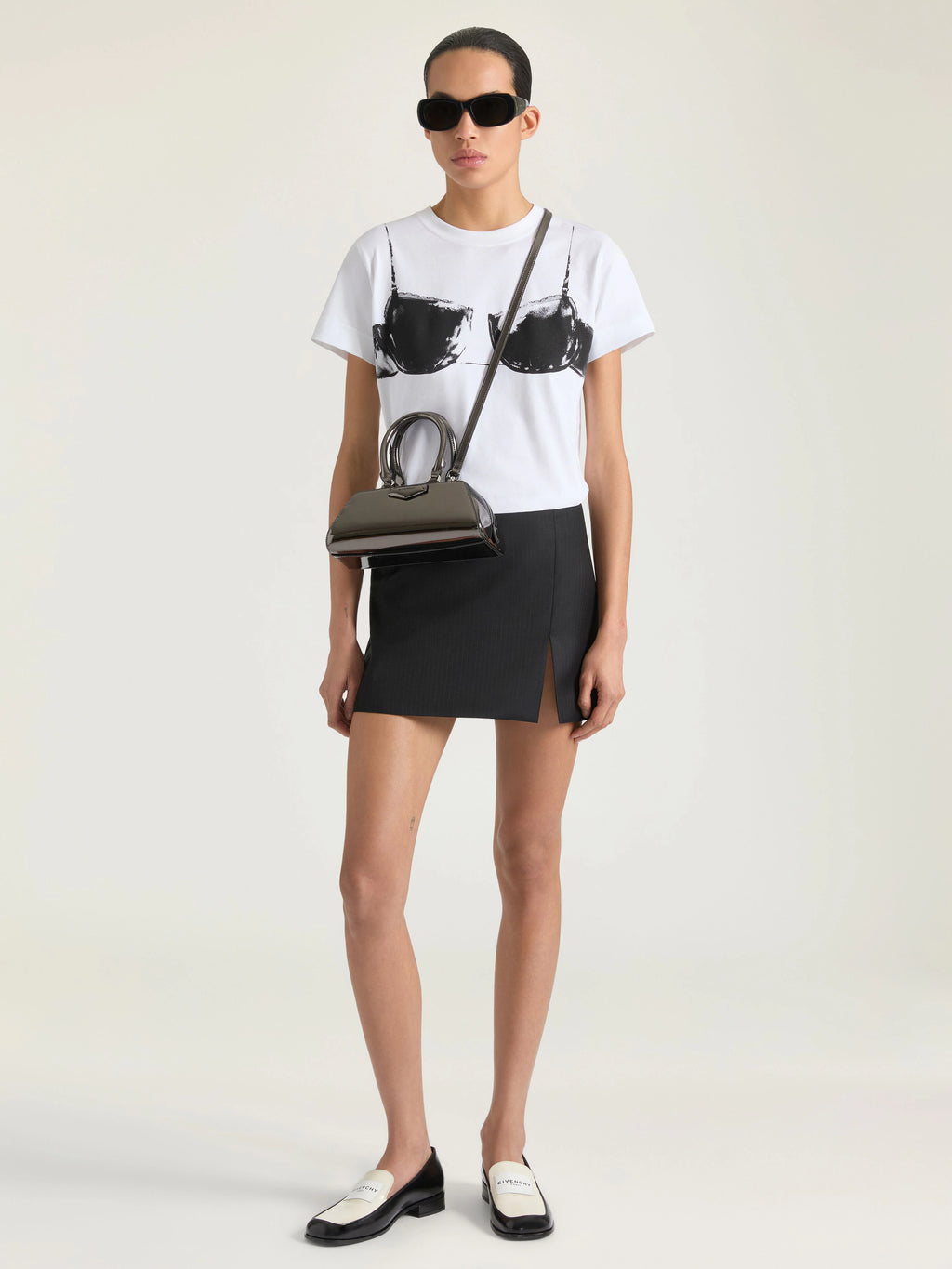 GIVENCHY Mini bag in mirror effect leather