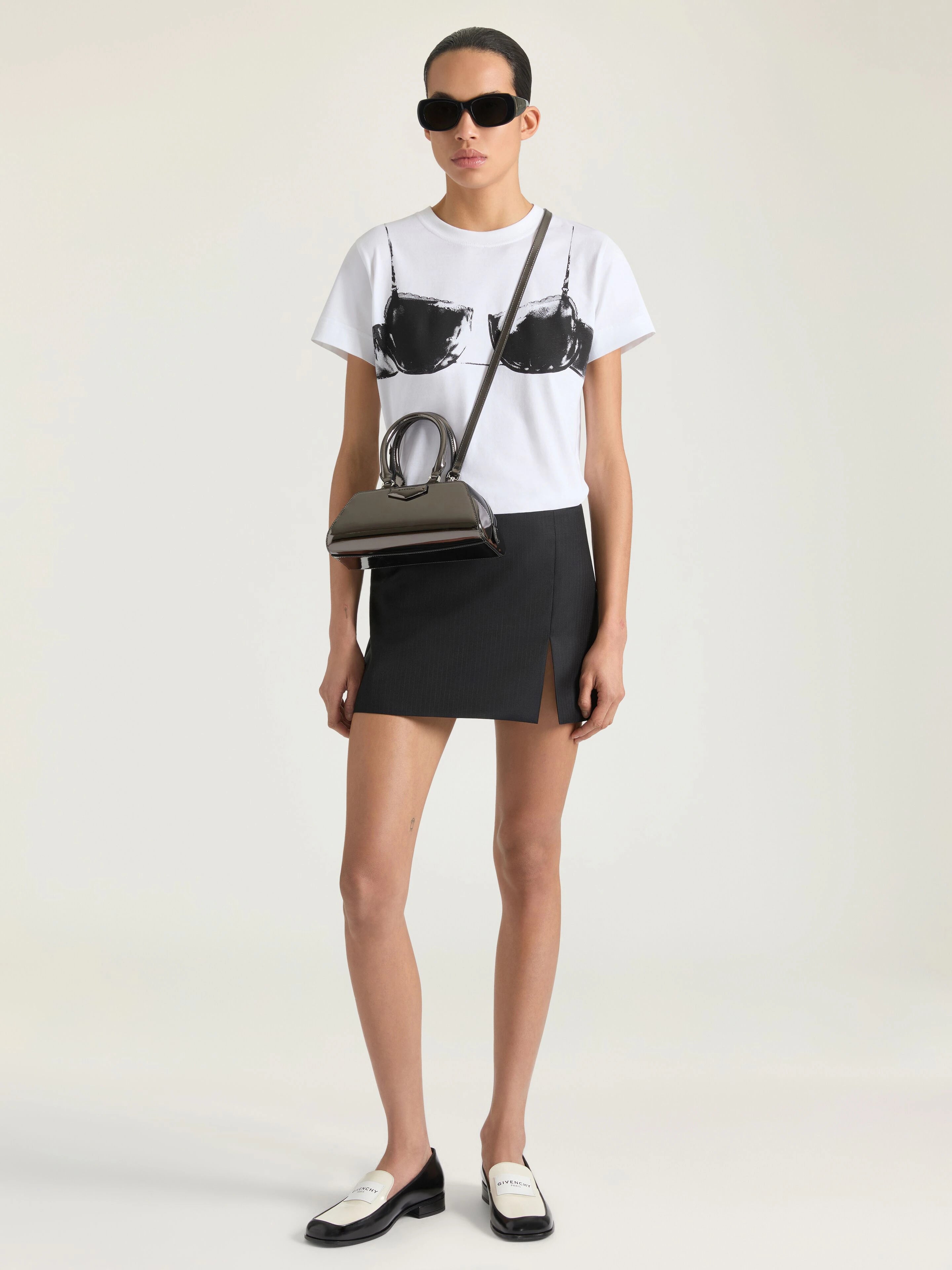 GIVENCHY Mini bag in mirror effect leather