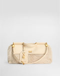 DOLCE & GABBANA Medium My Sicily fur and plongé handbag