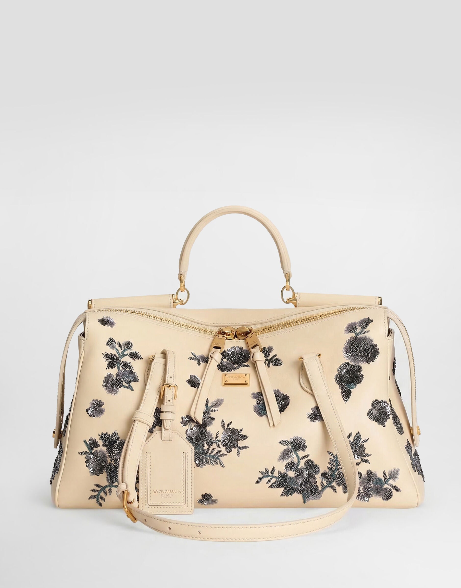 DOLCE & GABBANA Medium Vittoria handbag with embroidery