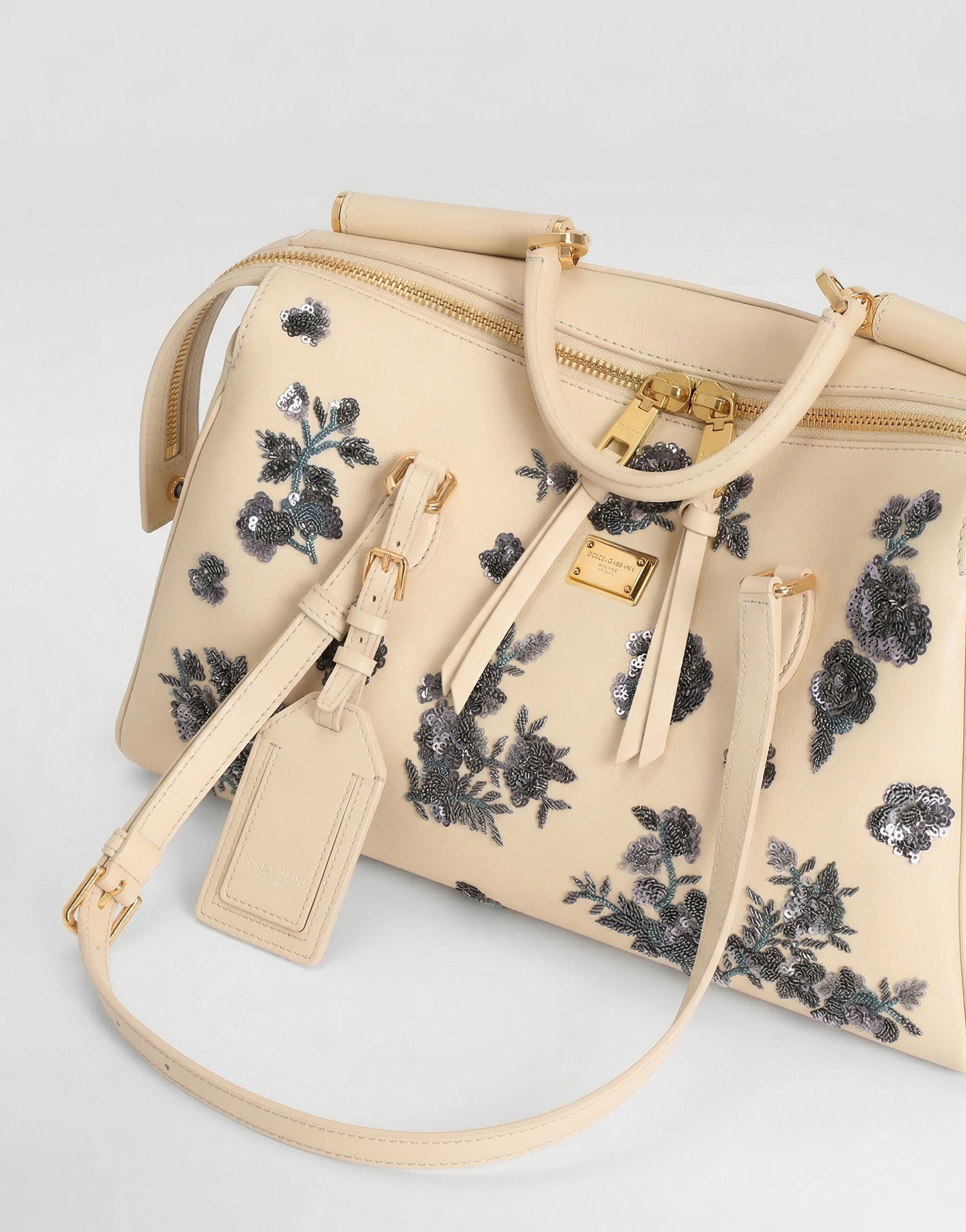 DOLCE & GABBANA Medium Vittoria handbag with embroidery