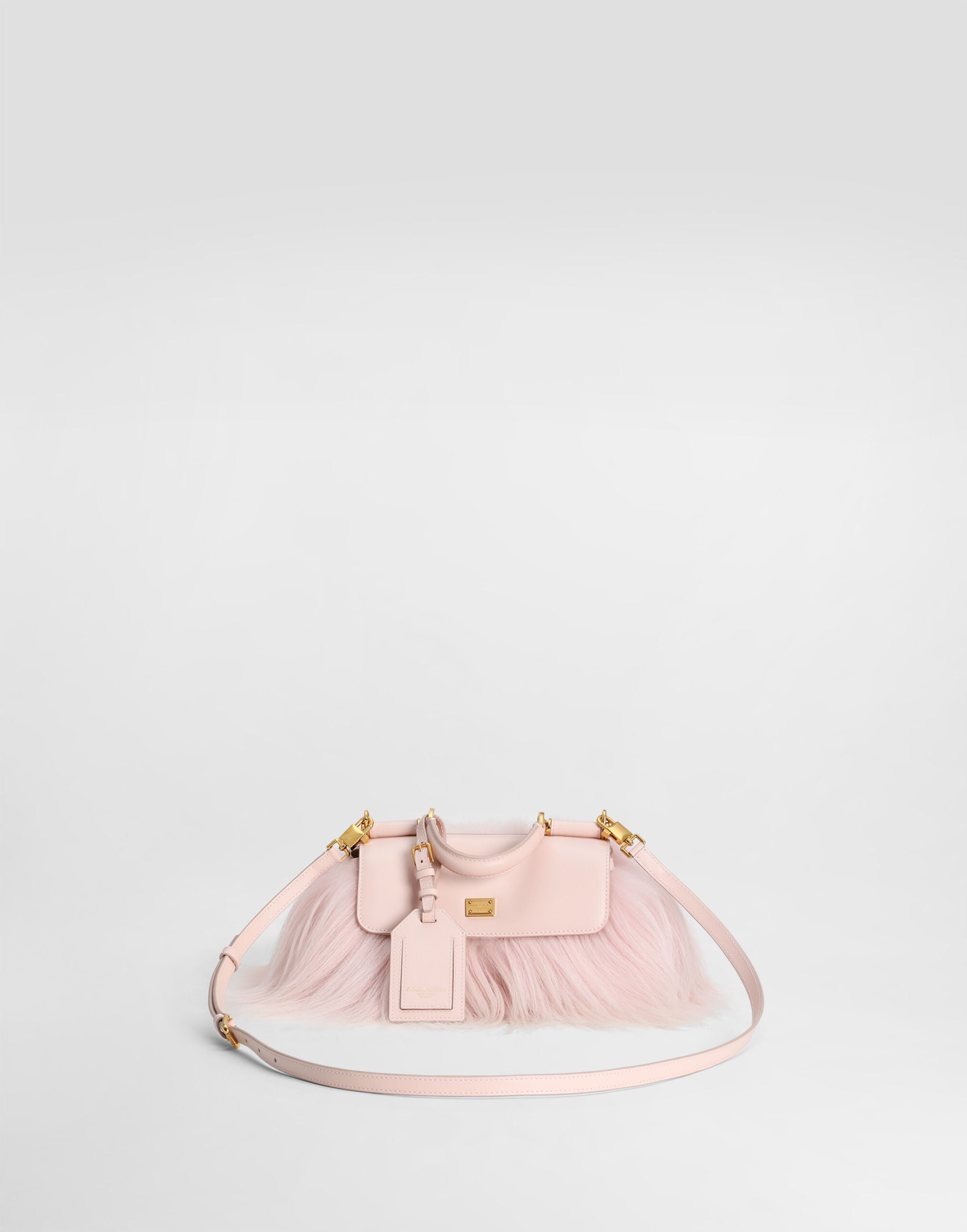 DOLCE & GABBANA Mini My Sicily handbag in long-fur
