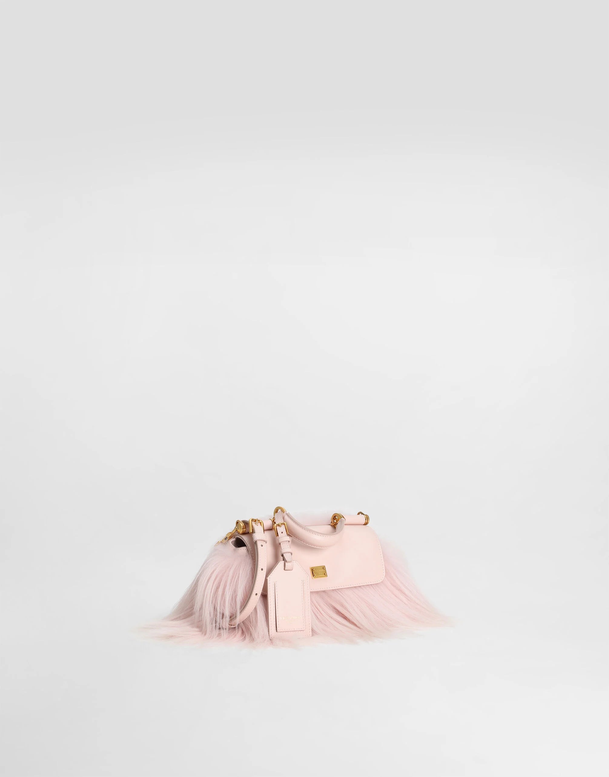 DOLCE & GABBANA Mini My Sicily handbag in long-fur