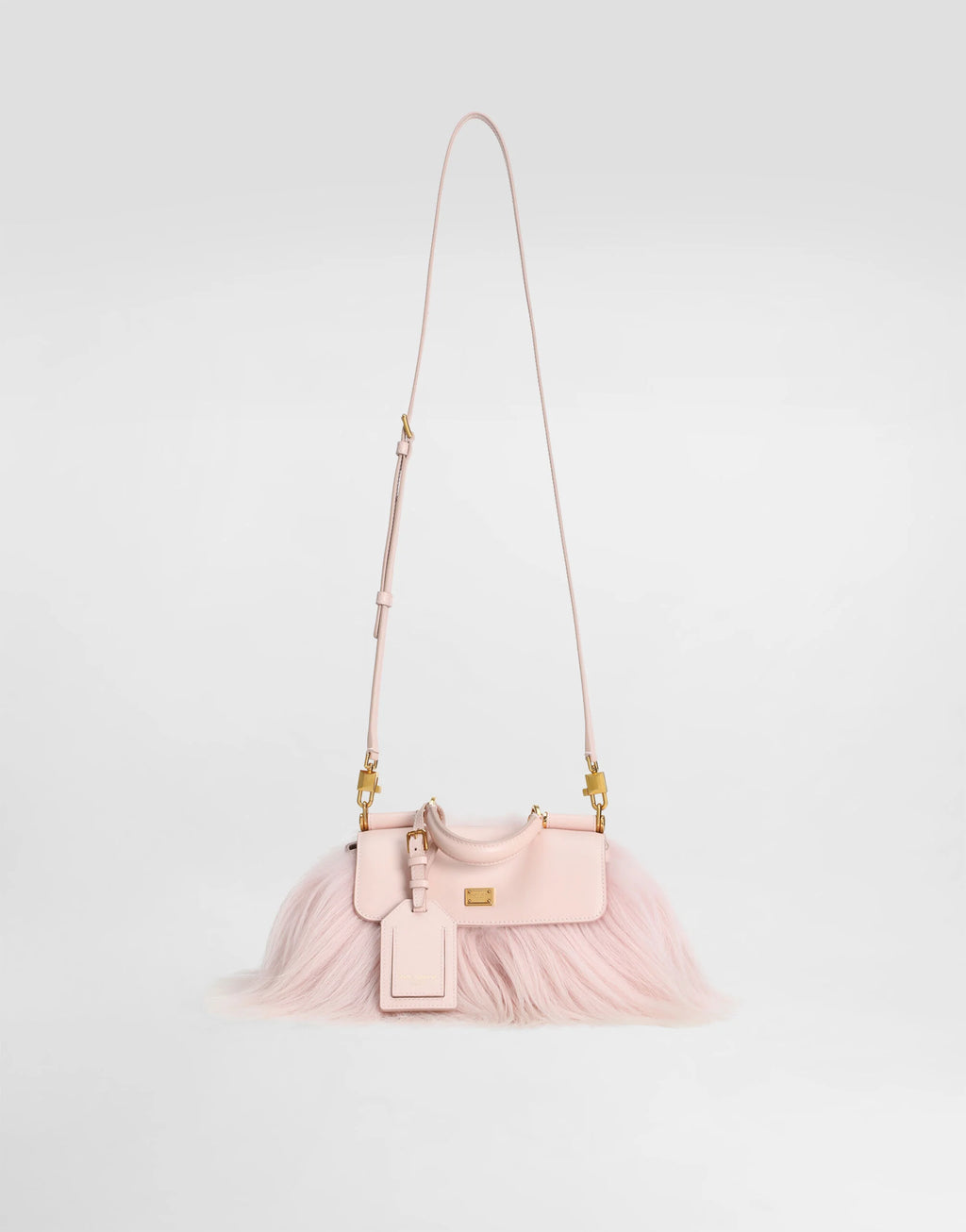 DOLCE & GABBANA Mini My Sicily handbag in long-fur