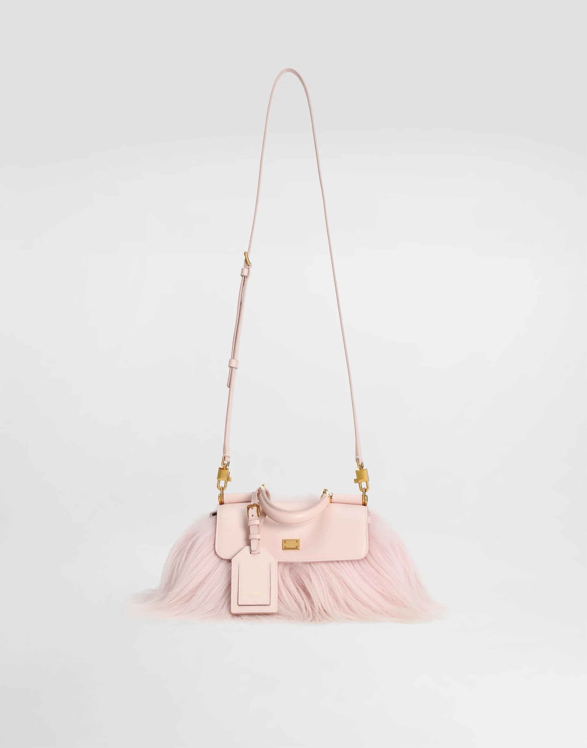 DOLCE & GABBANA Mini My Sicily handbag in long-fur