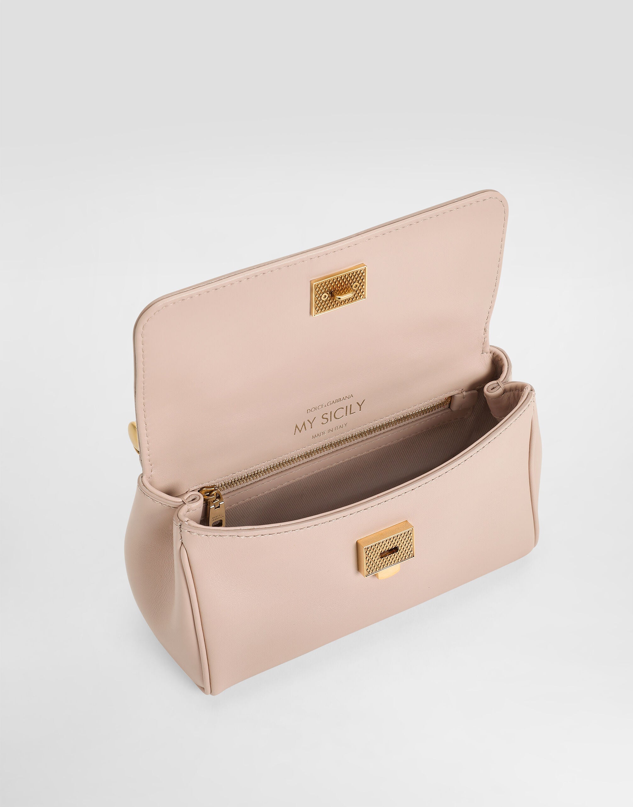 DOLCE & GABBANA Mini My Sicily handbag in plongé