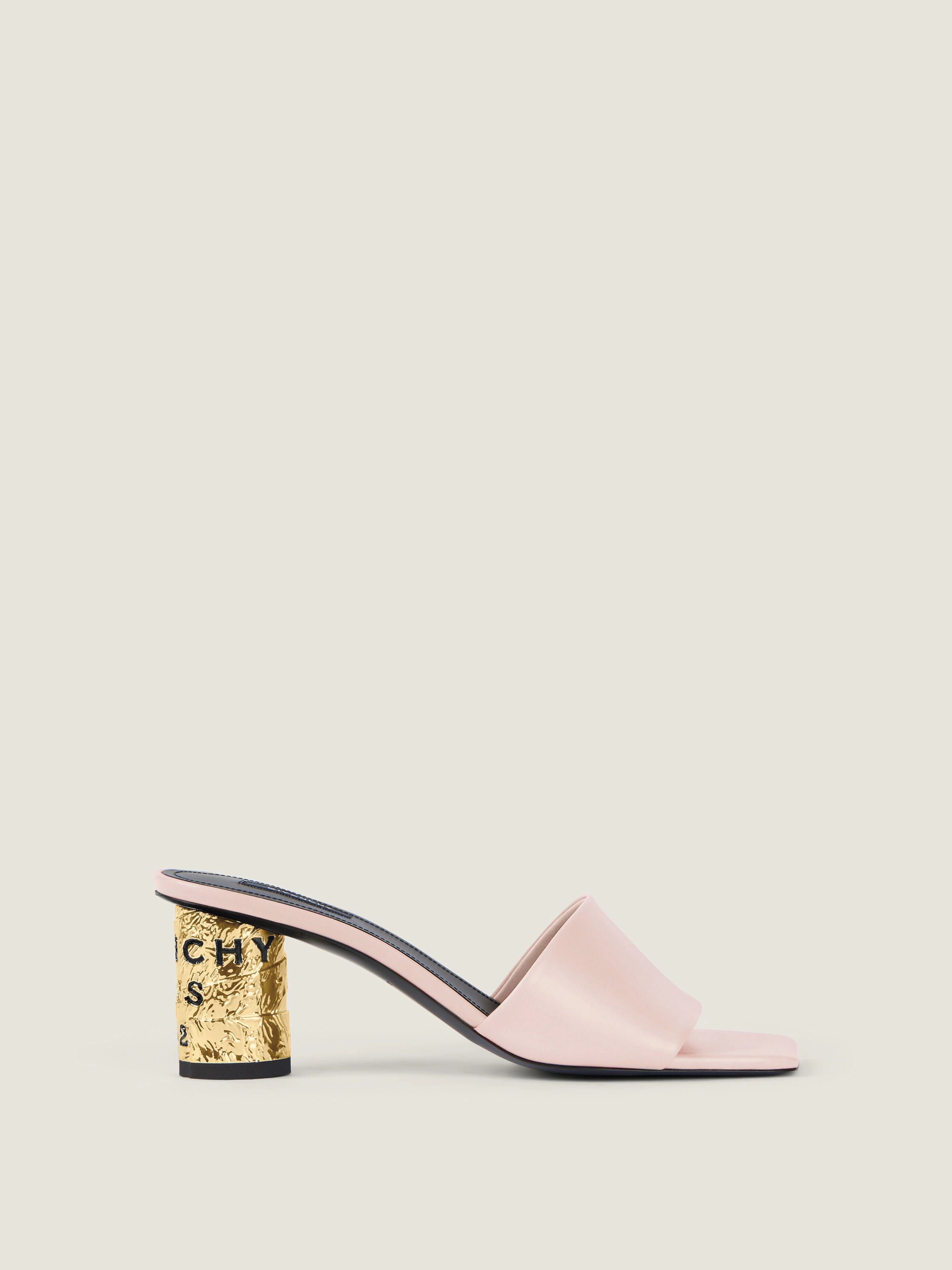 GIVENCHY Tape heeled mules in leather