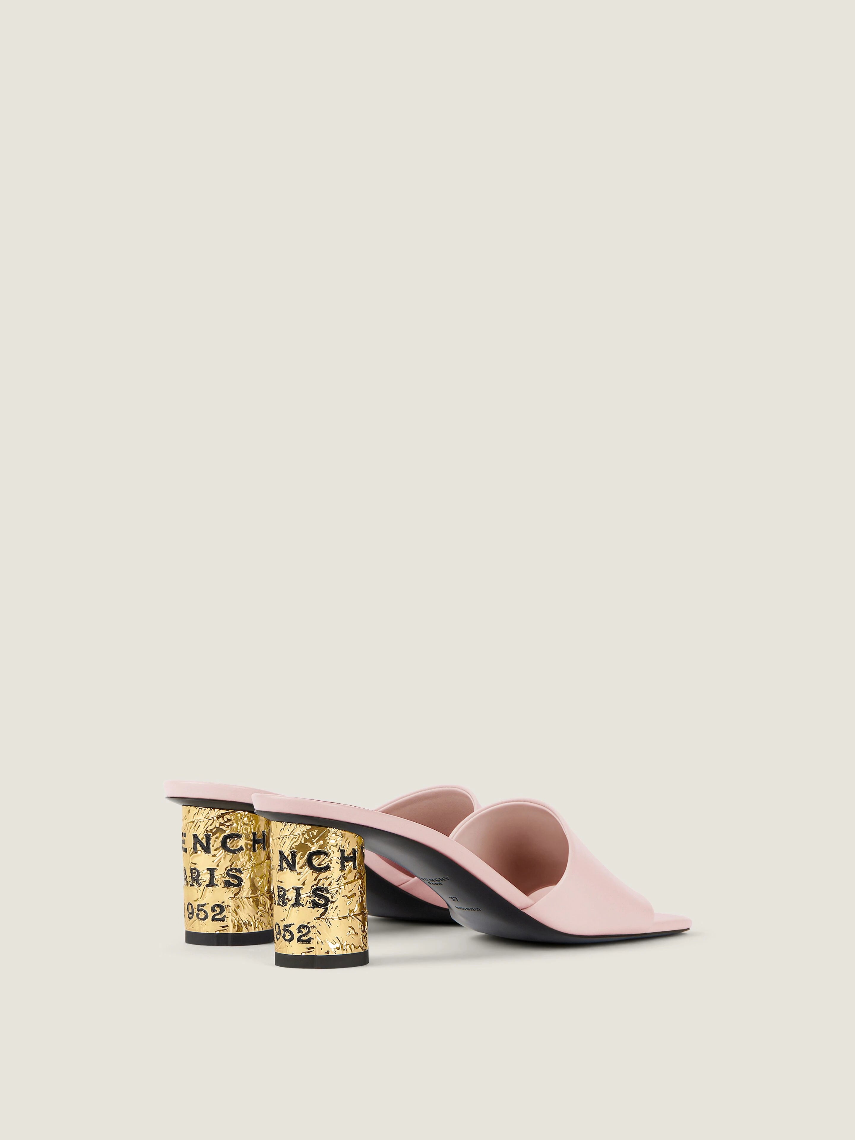 GIVENCHY Tape heeled mules in leather