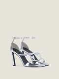 GIVENCHY heeled sandals in mirror effect leather