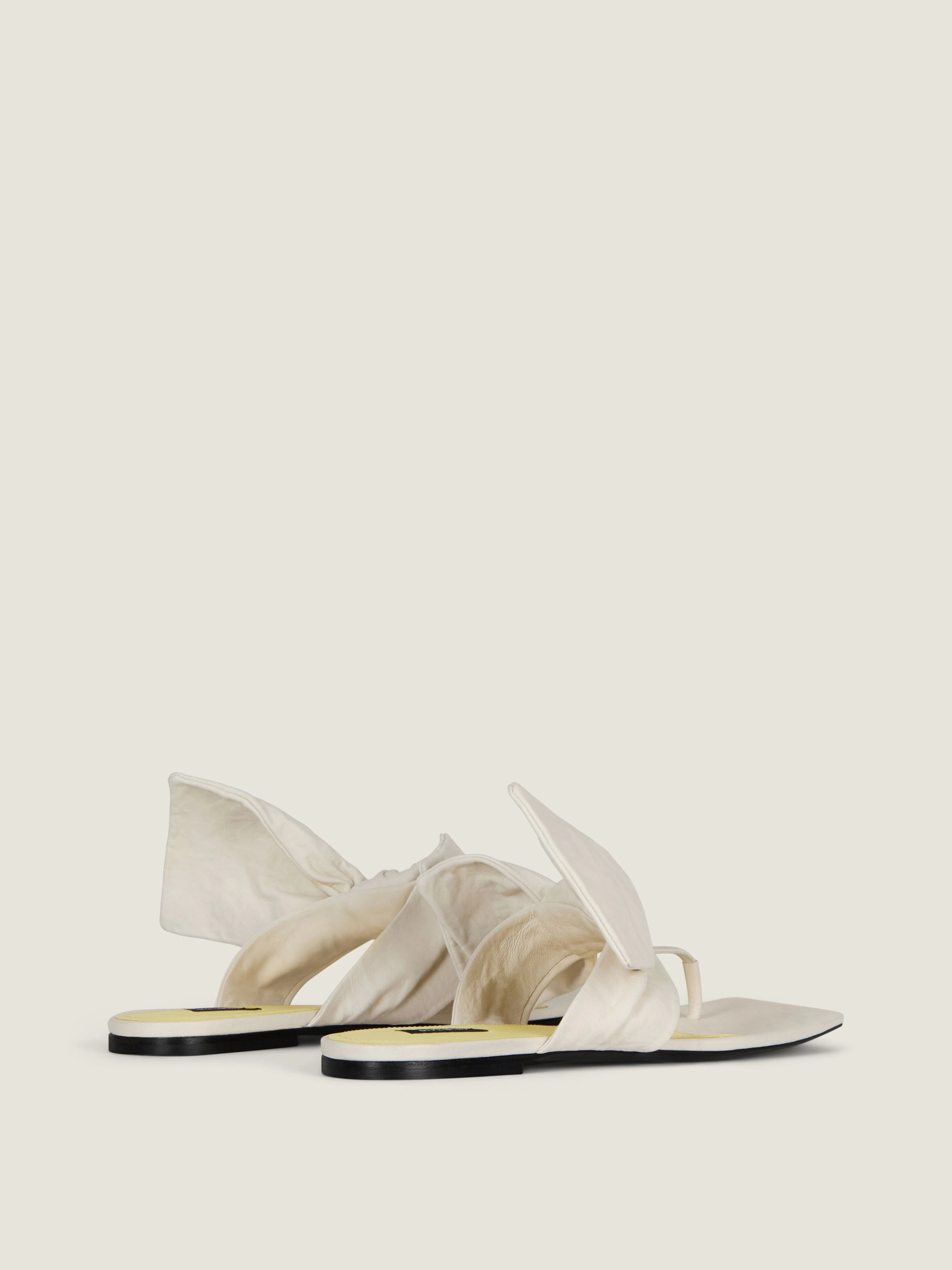 GIVENCHY Boudoir sandals in nappa leather with bow