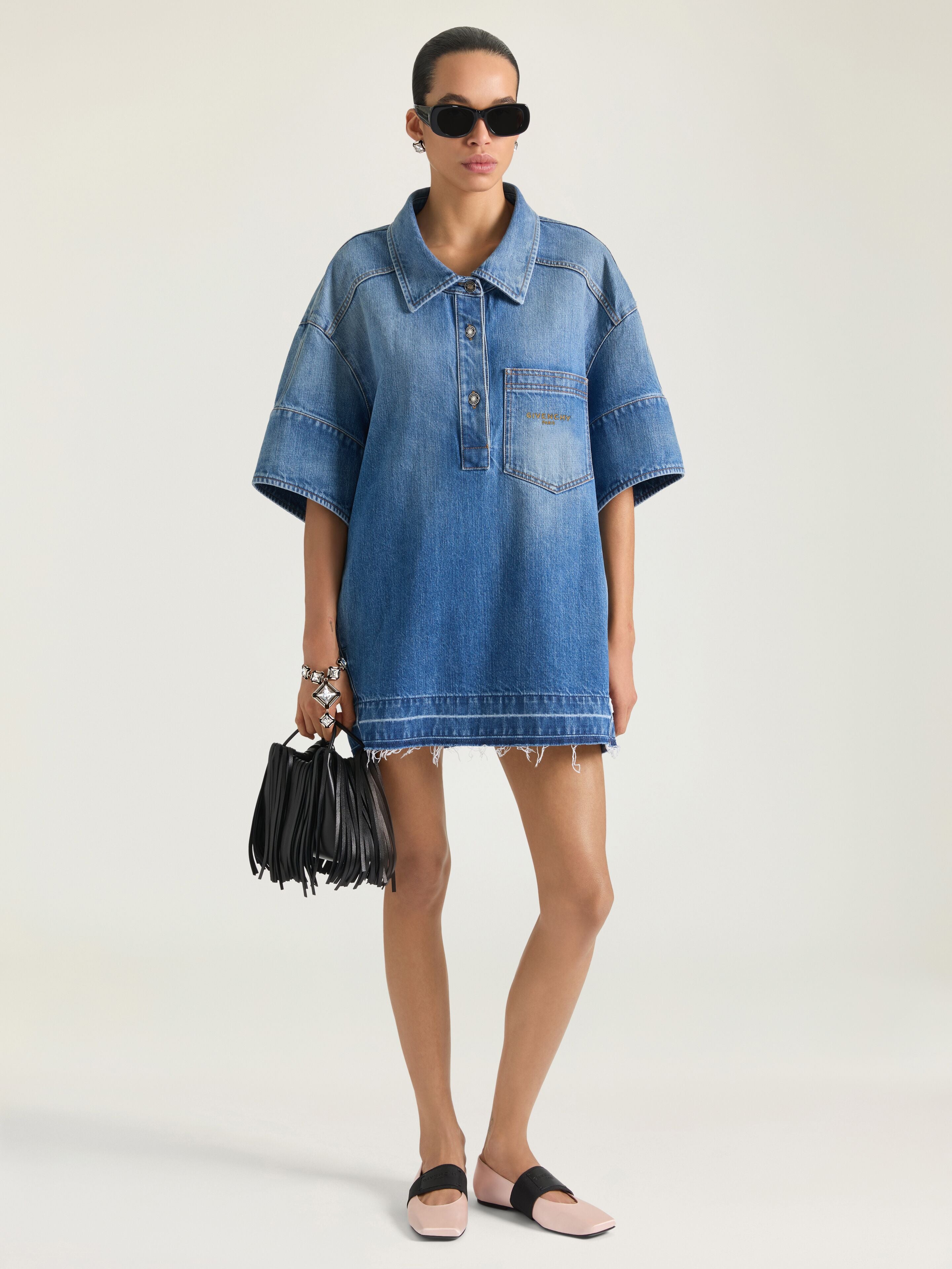 GIVENCHY Sliced Square ballerinas in satin