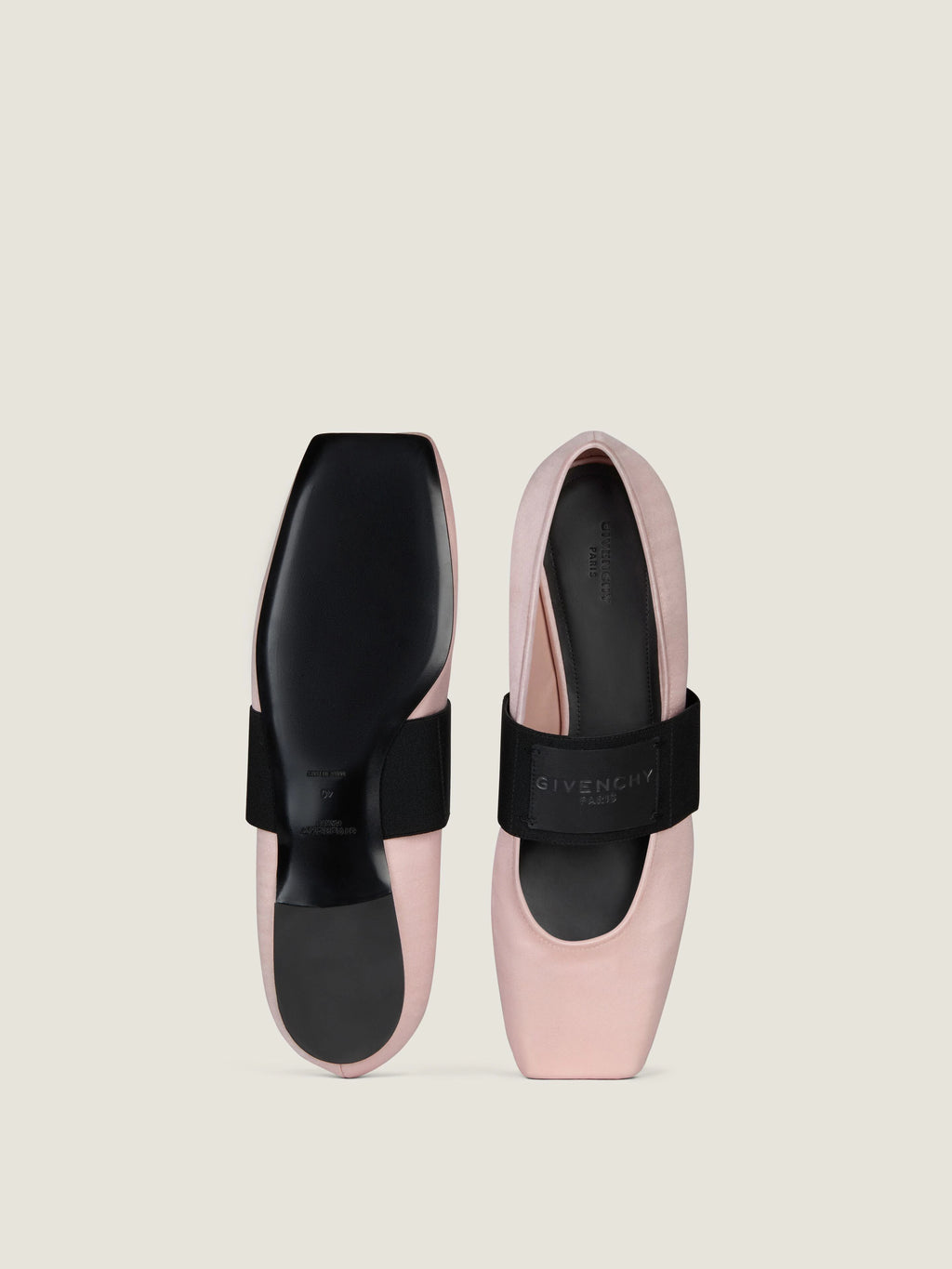 GIVENCHY Sliced Square ballerinas in satin