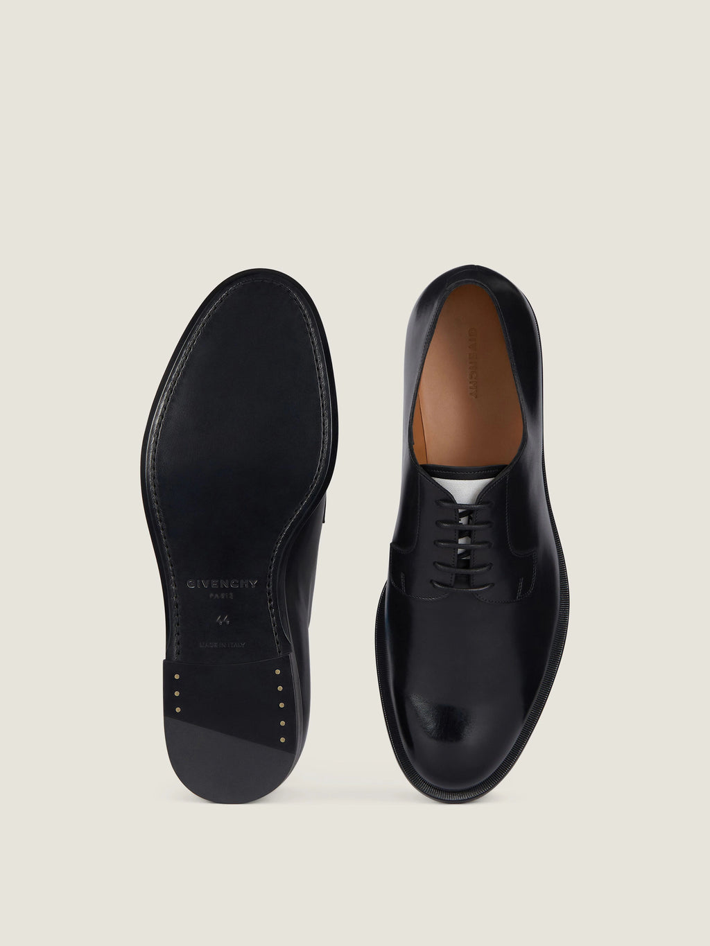 GIVENCHY Label derbies in leather