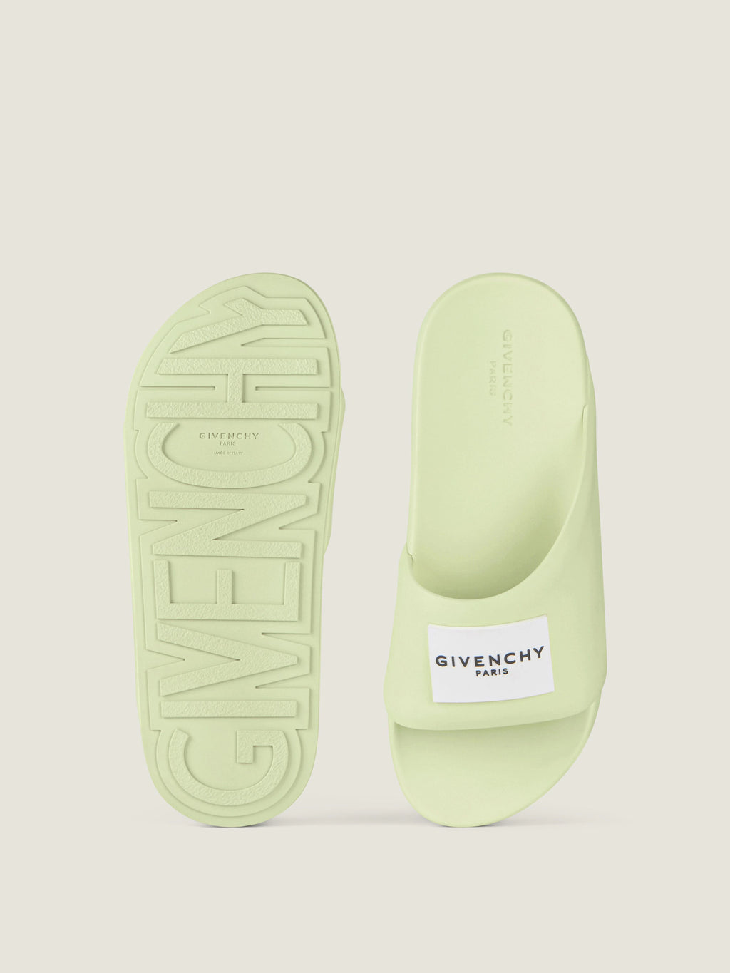 GIVENCHY Label Slide mules in rubber