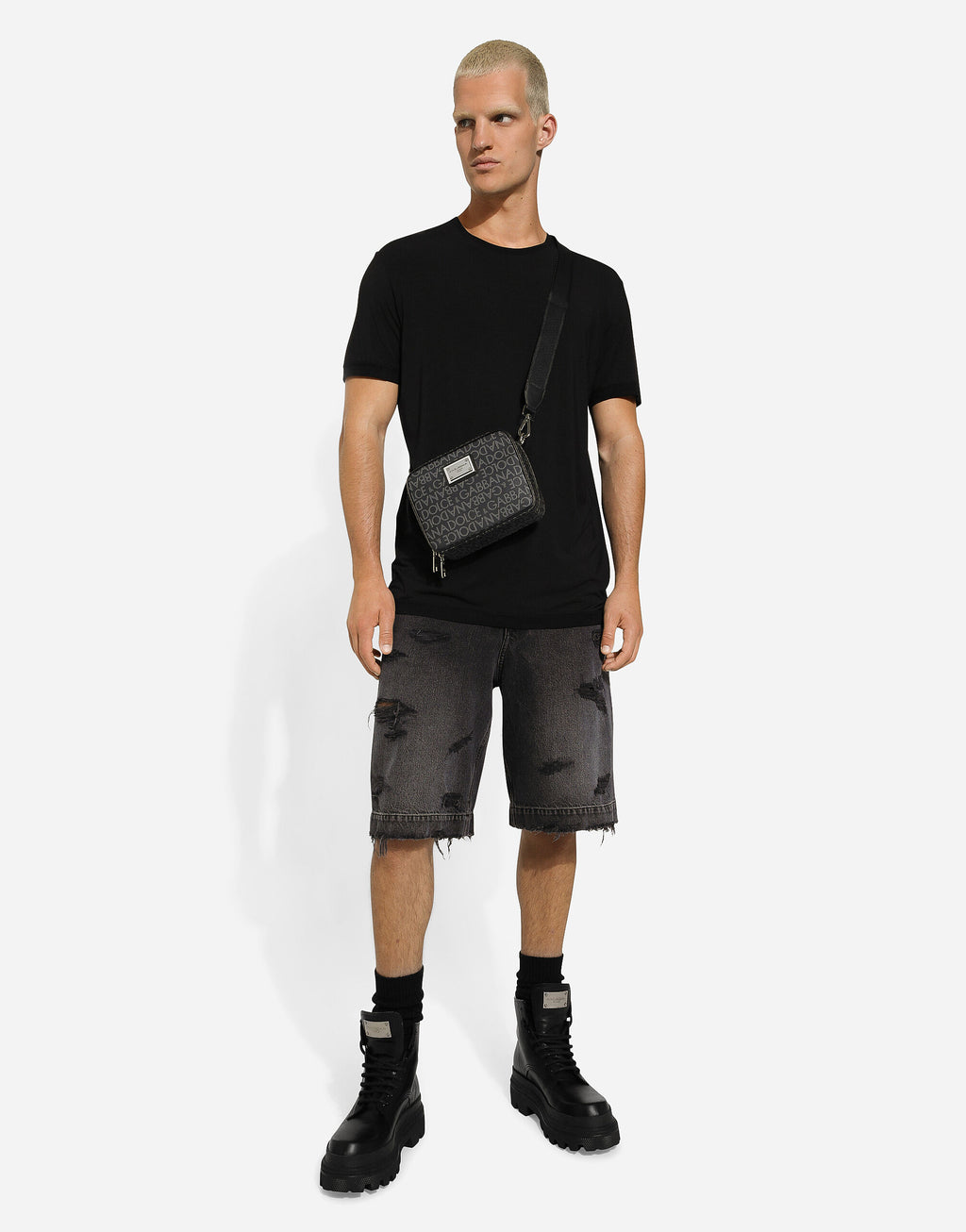 DOLCE & GABBANA Coated jacquard crossbody bag