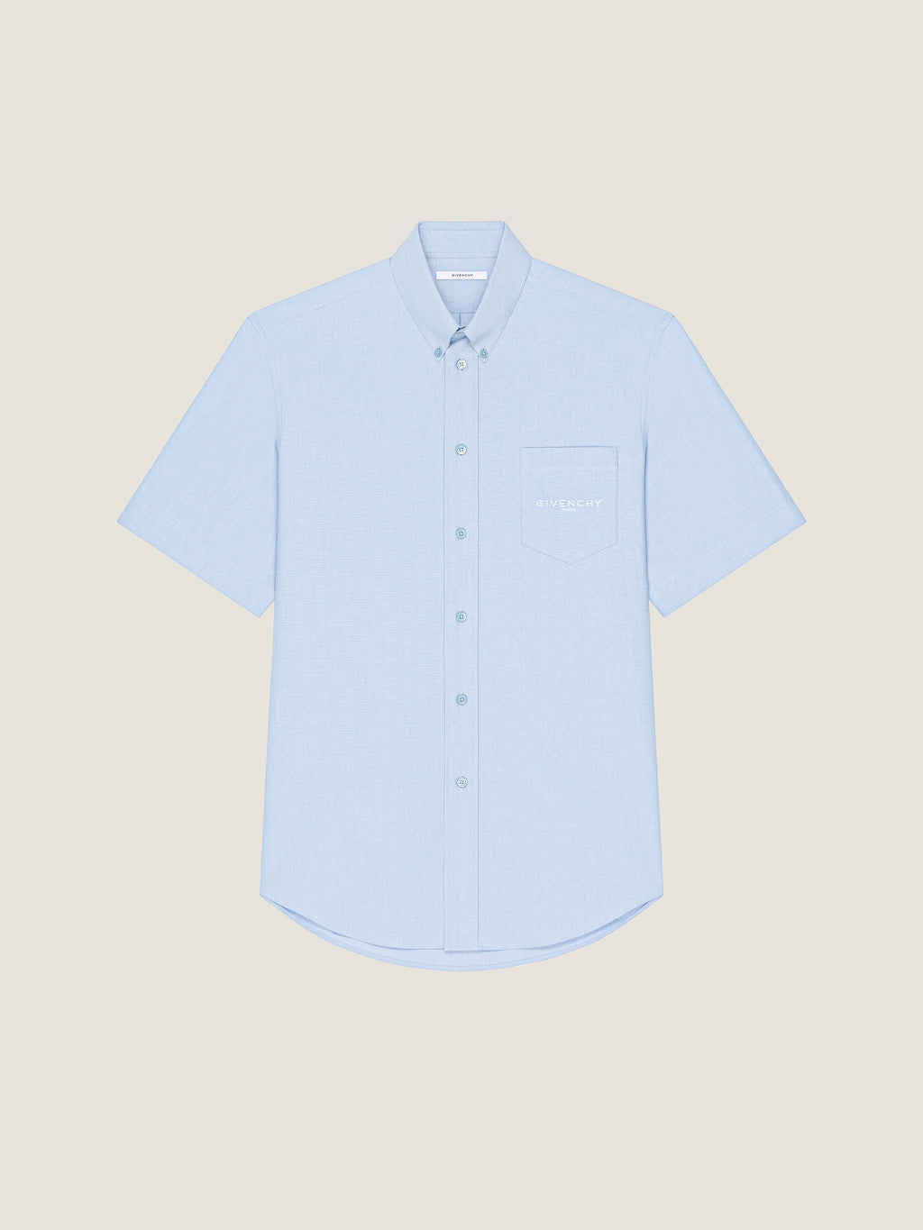 GIVENCHY Shirt in cotton Oxford Paris jacquard