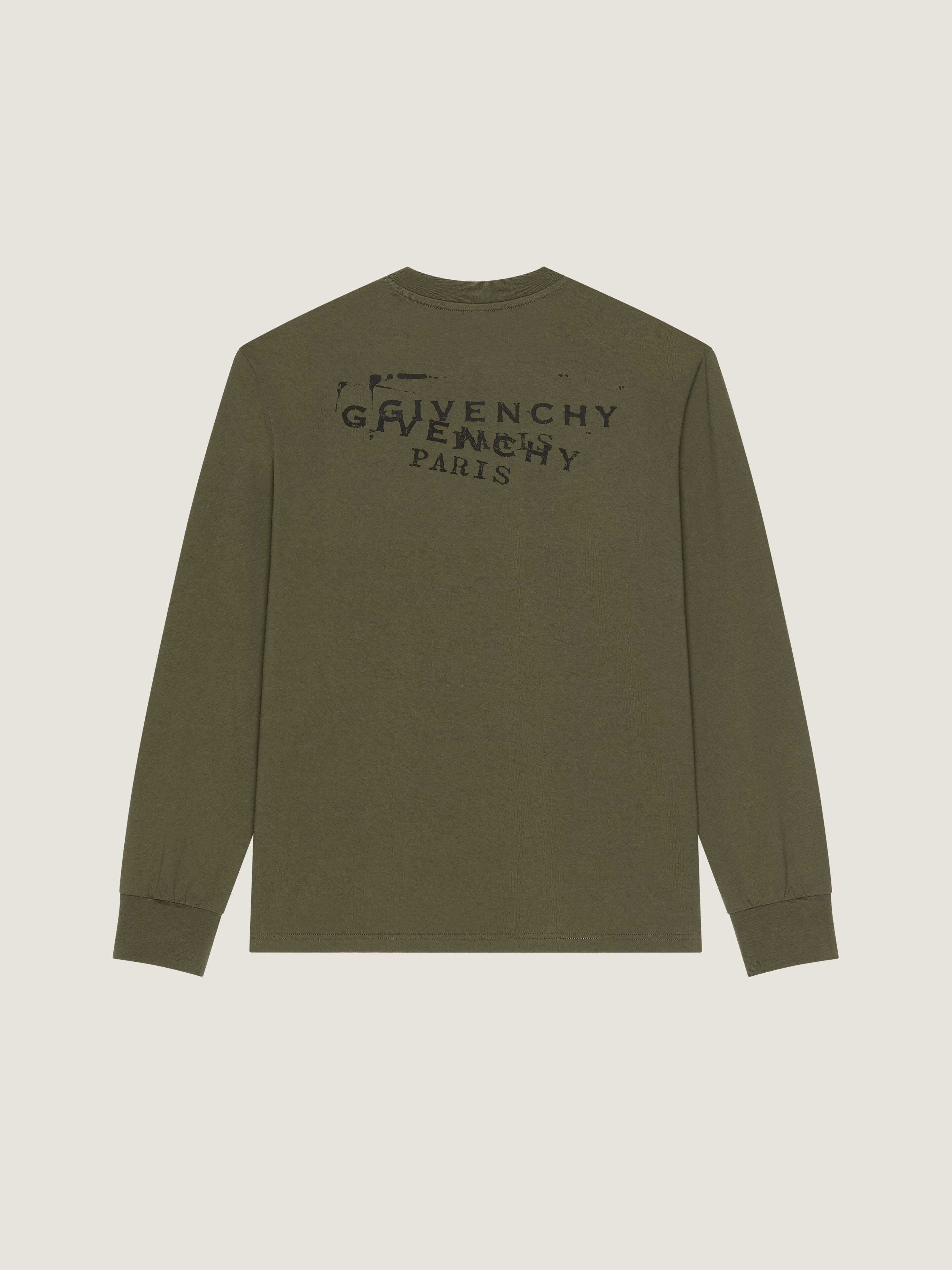 GIVENCHY T-shirt in cotton with brand Stamp print