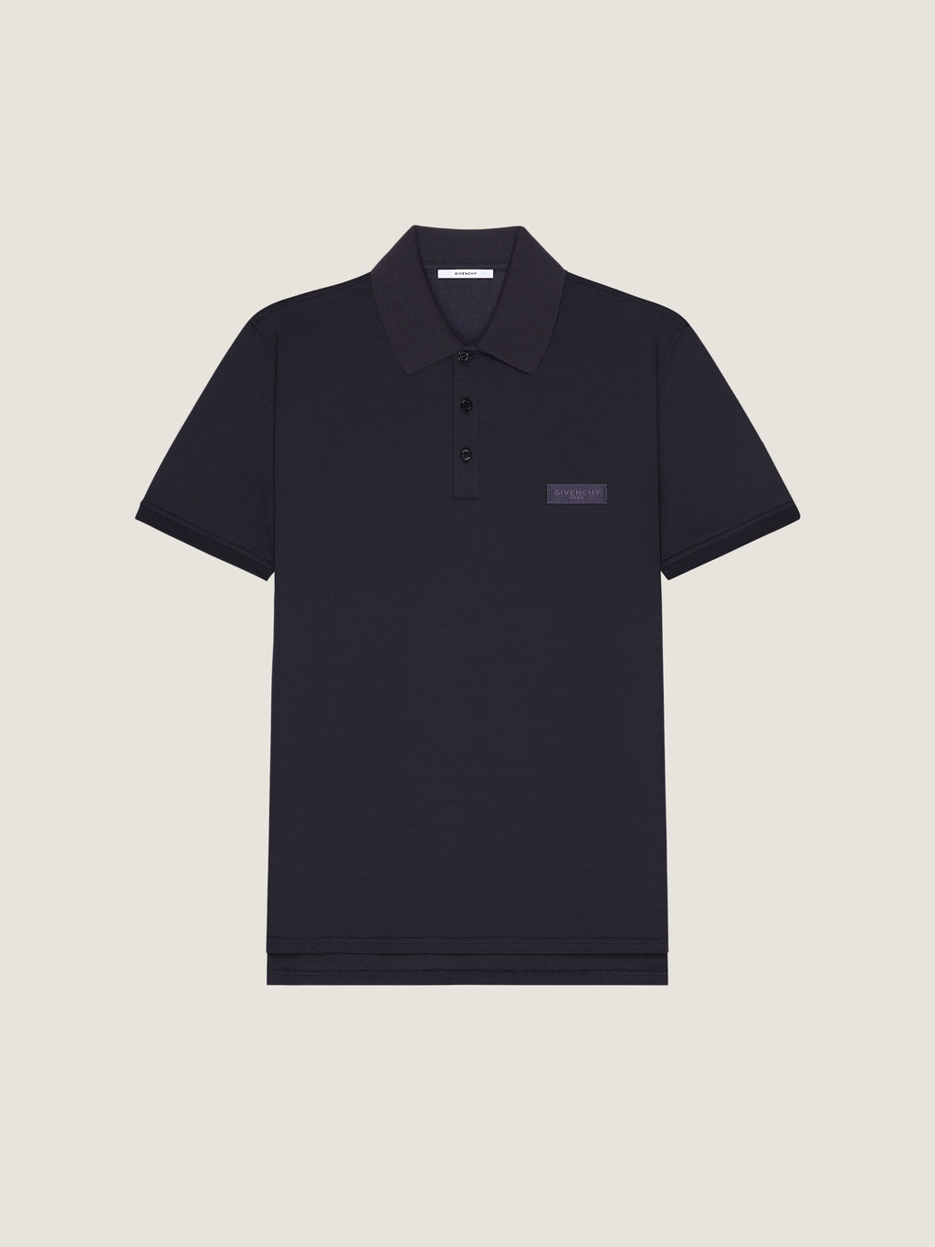 GIVENCHY Polo in cotton with Paris gros grain