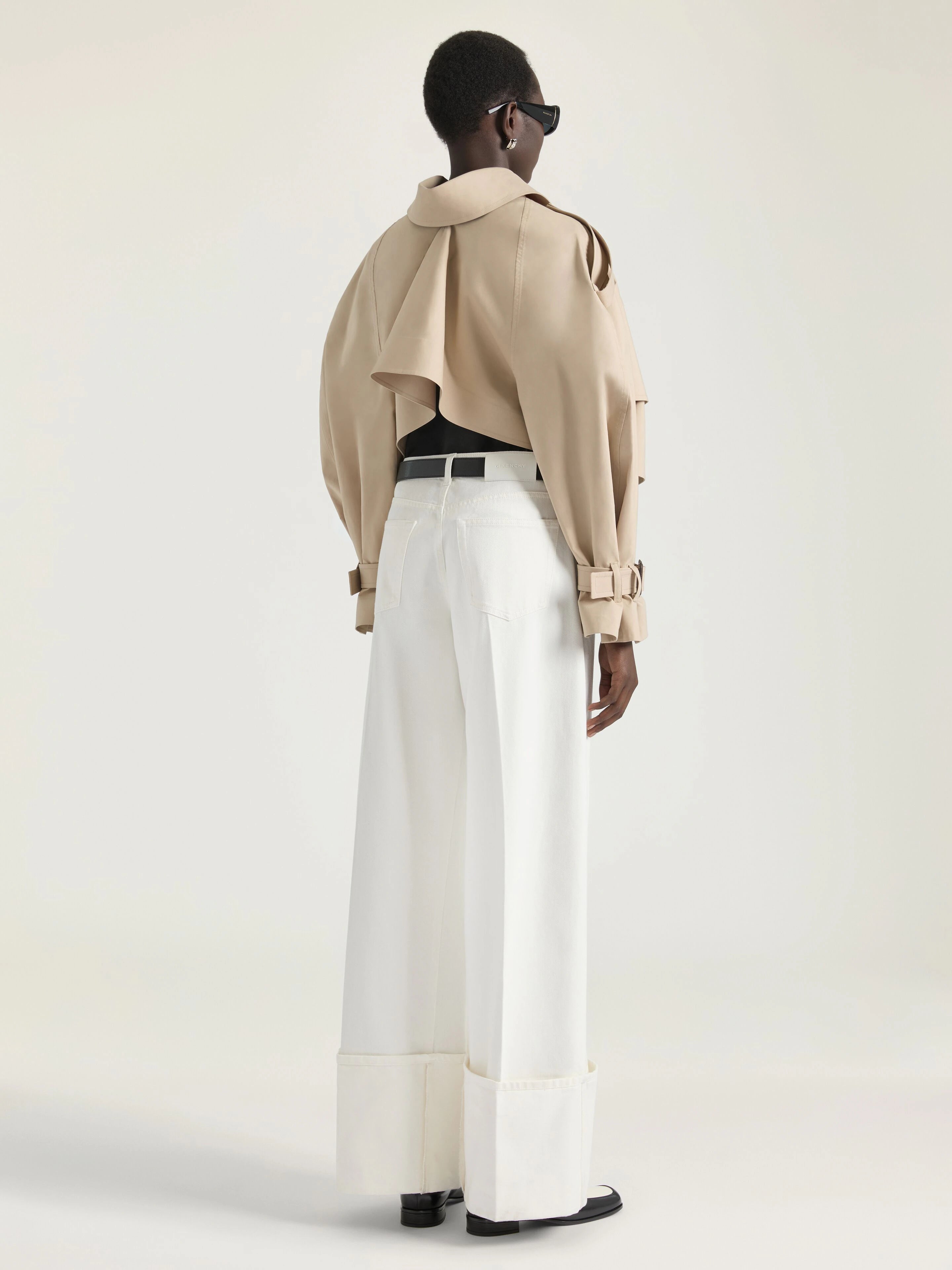 GIVENCHY Cropped trench in cotton