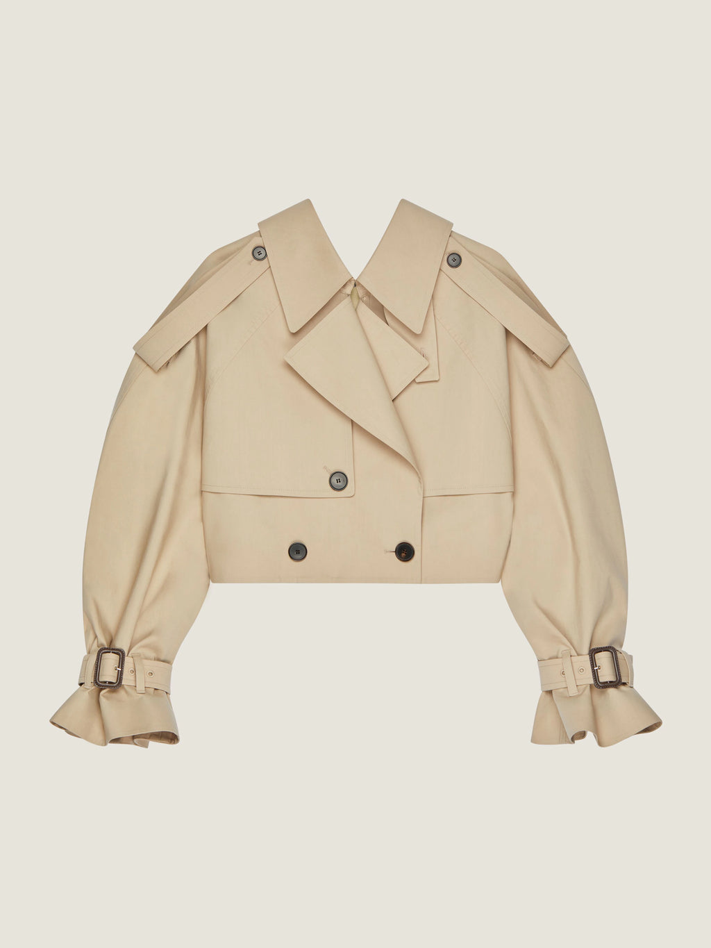 GIVENCHY Cropped trench in cotton