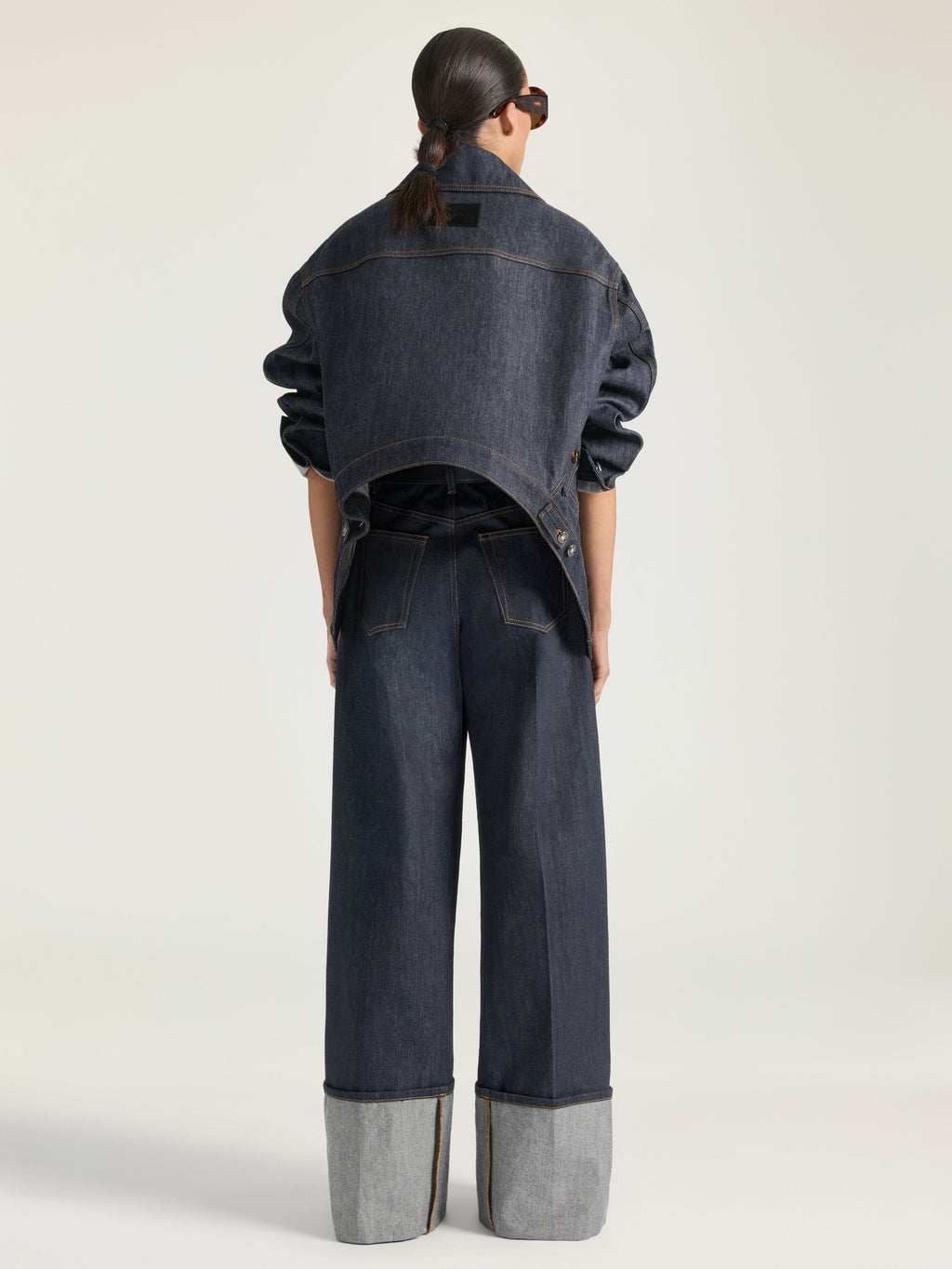 GIVENCHY Raw turn-up jeans