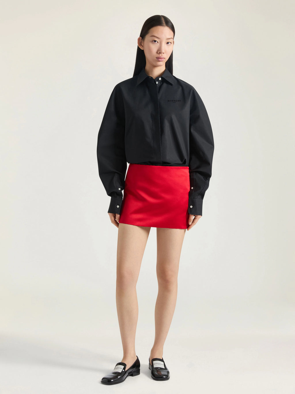 GIVENCHY shirt in poplin with embroidery