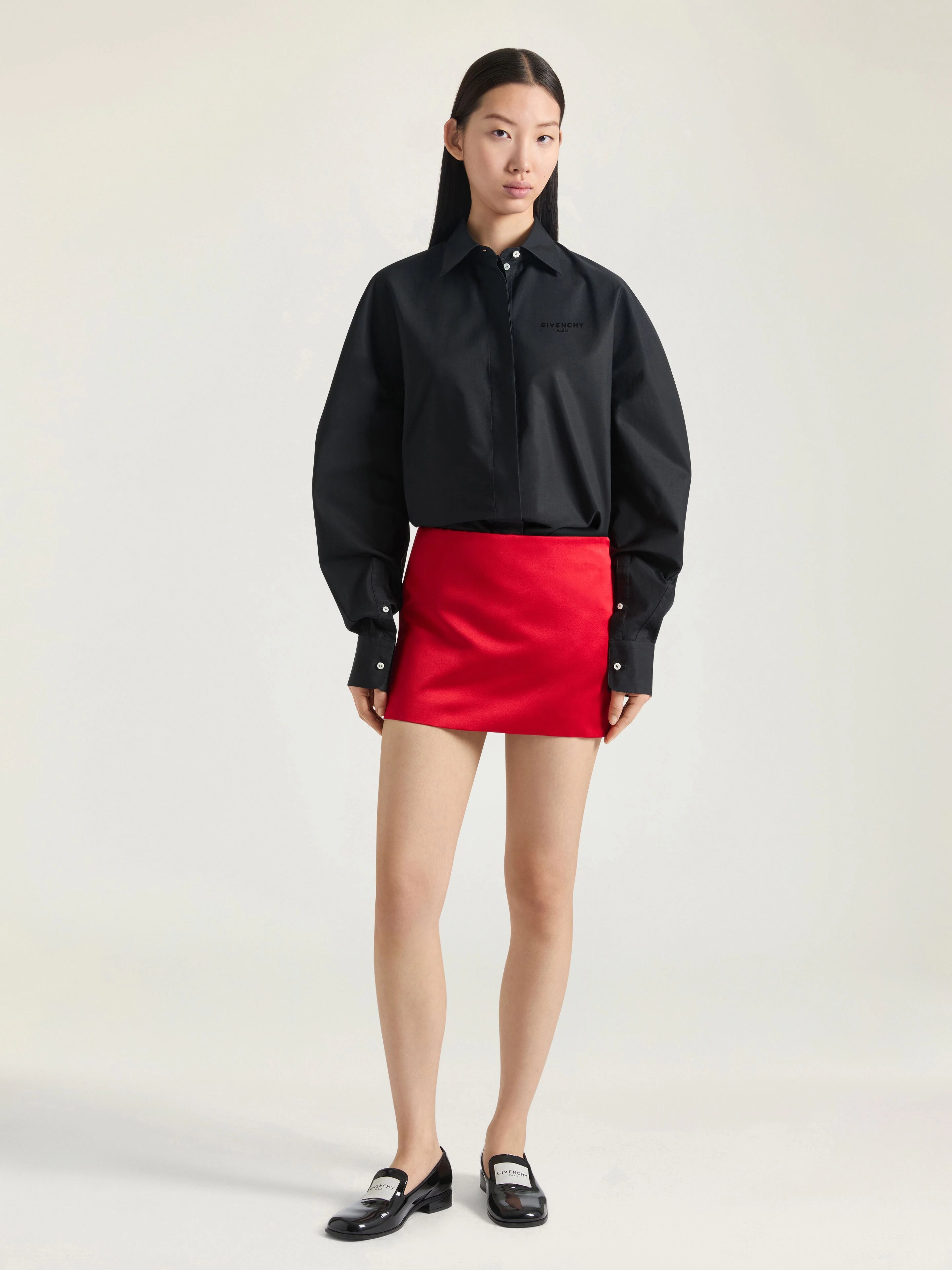 GIVENCHY shirt in poplin with embroidery