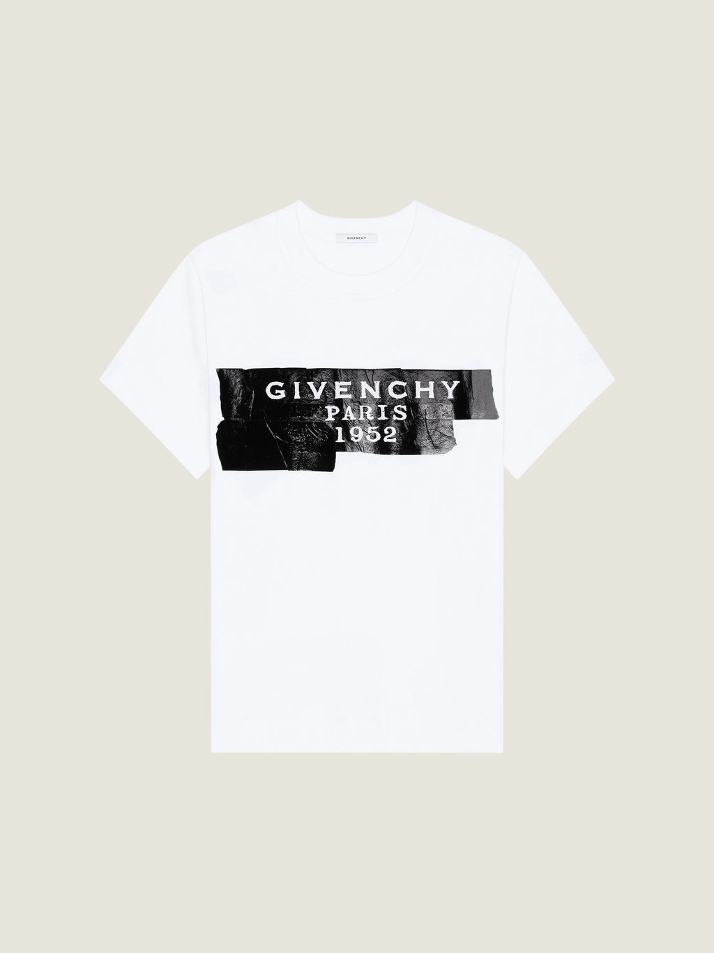 GIVENCHY -shirt in cotton Tape print