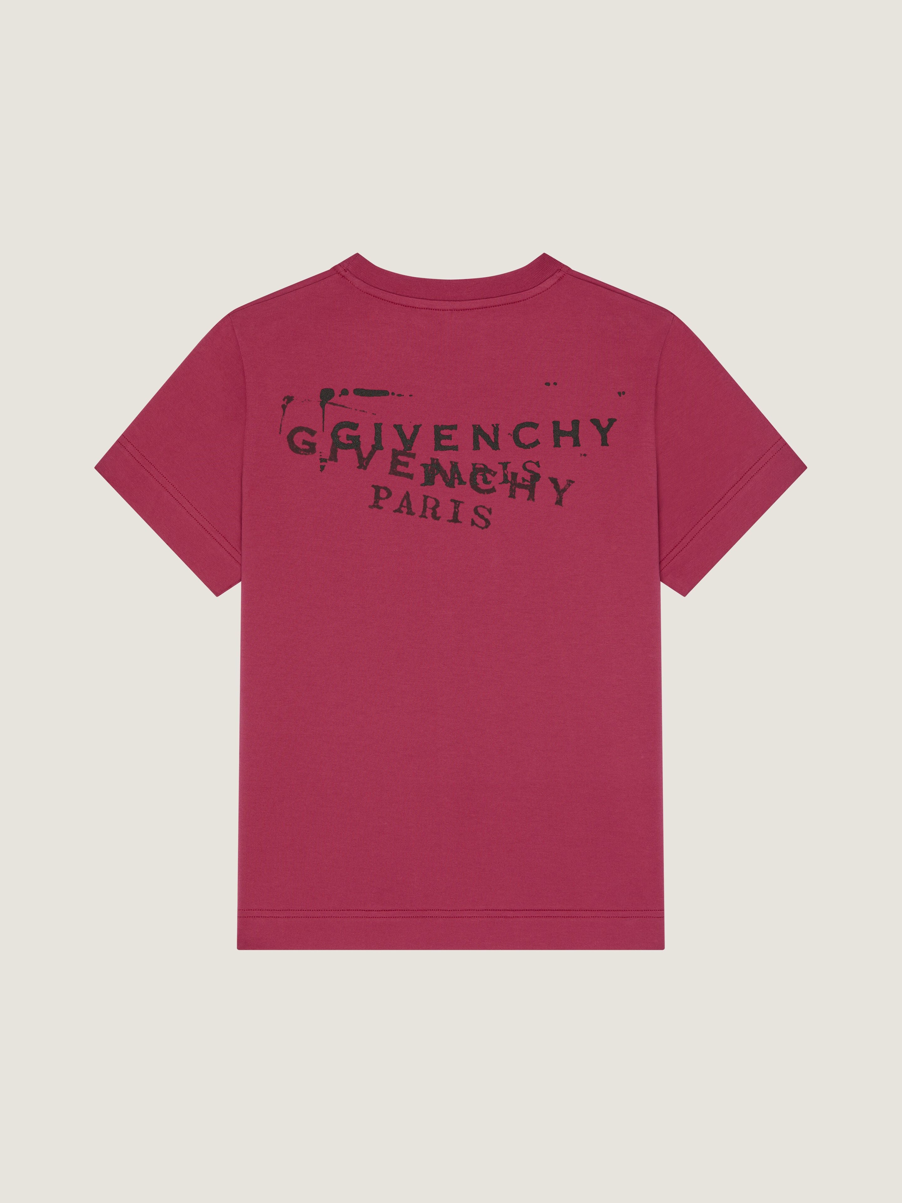 GIVENCHY T-shirt in cotton with Givenchy Stamp print