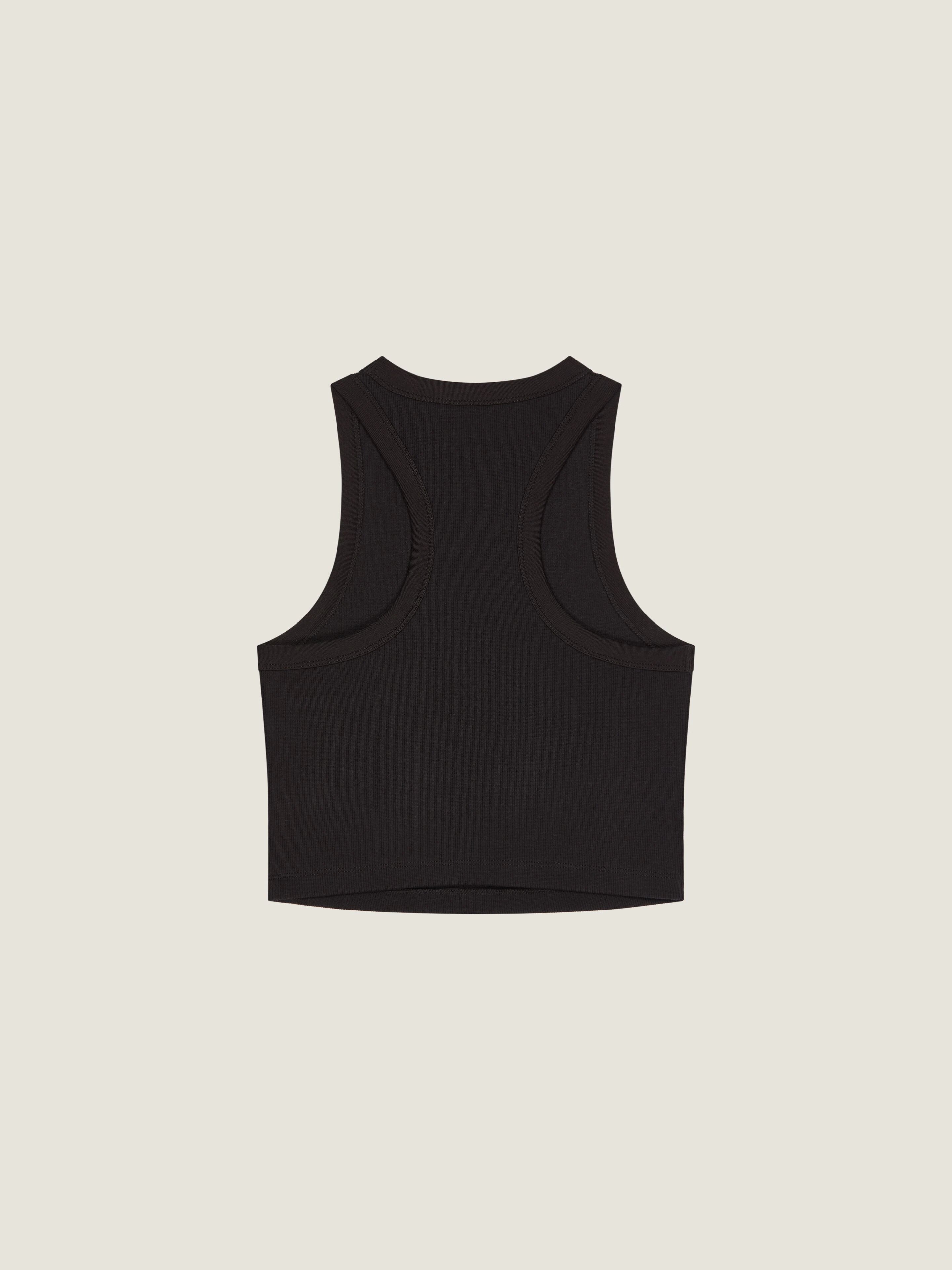 GIVENCHY Cropped tank top in cotton Paris print