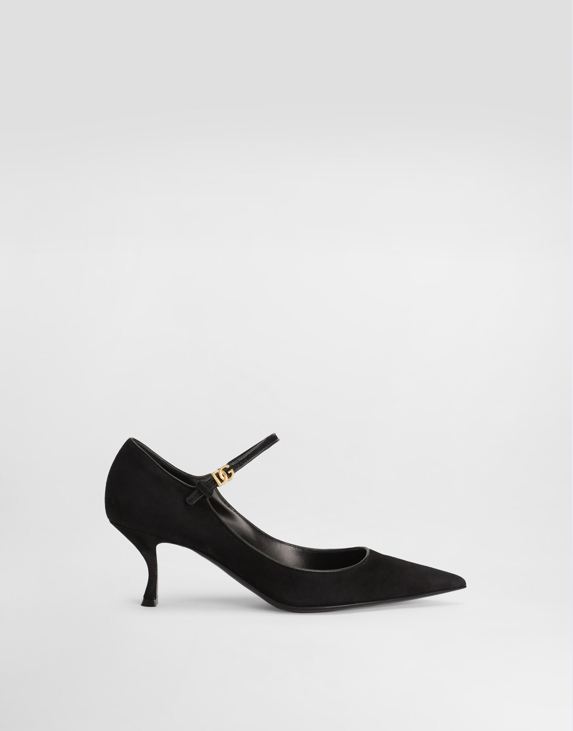 DOLCE & GABBANA Suede and nappa leather pumps
