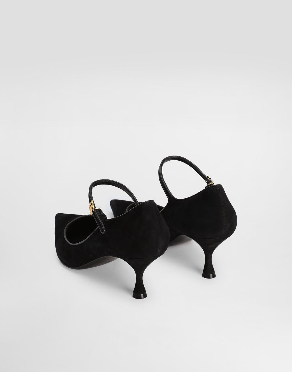 DOLCE & GABBANA Suede and nappa leather pumps
