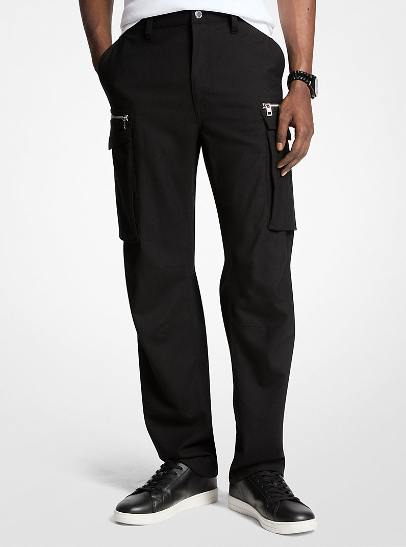 Michael Kors Mens Stretch Wool Cargo Pants