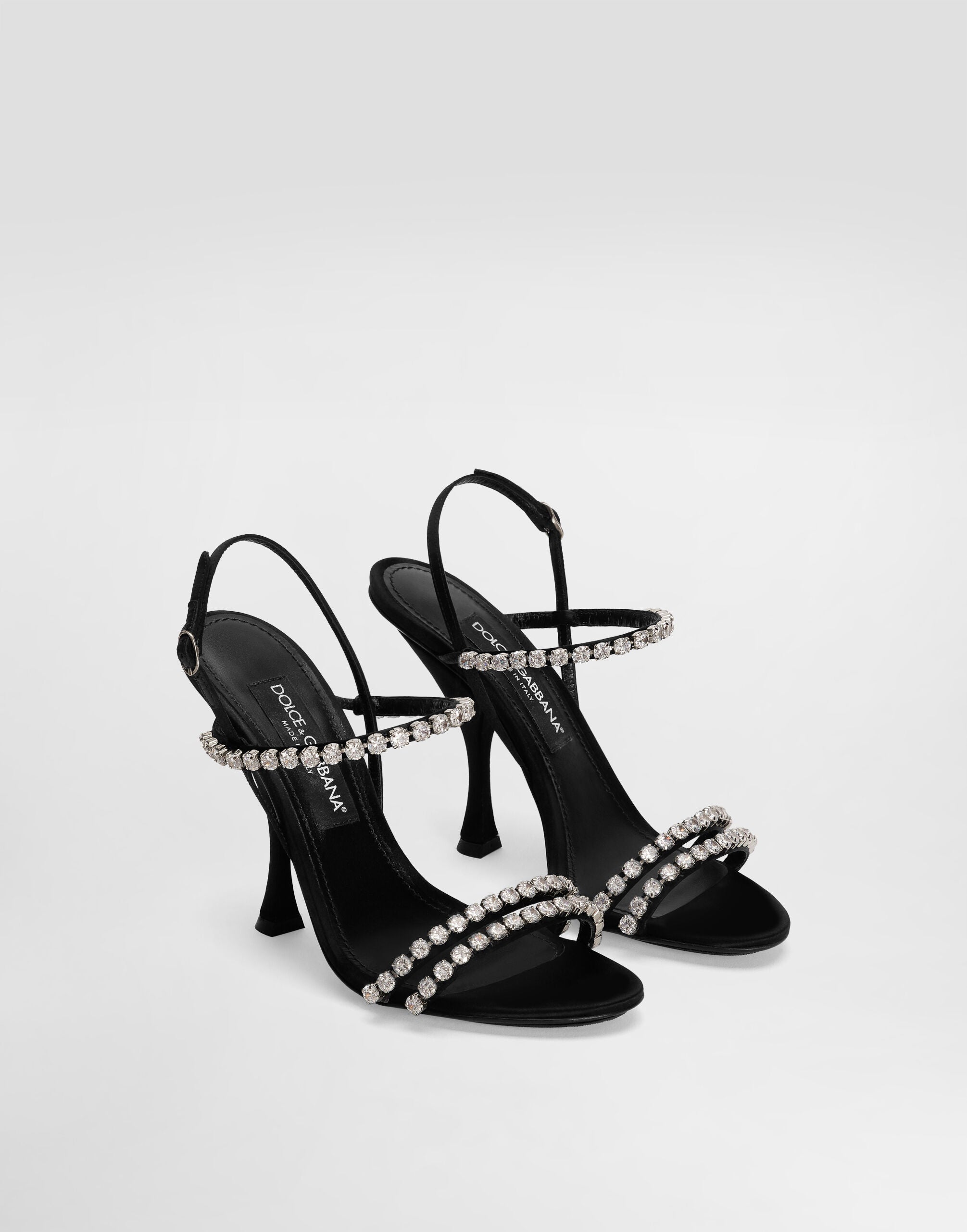 DOLCE & GABBANA Sandals with rhinestone chain