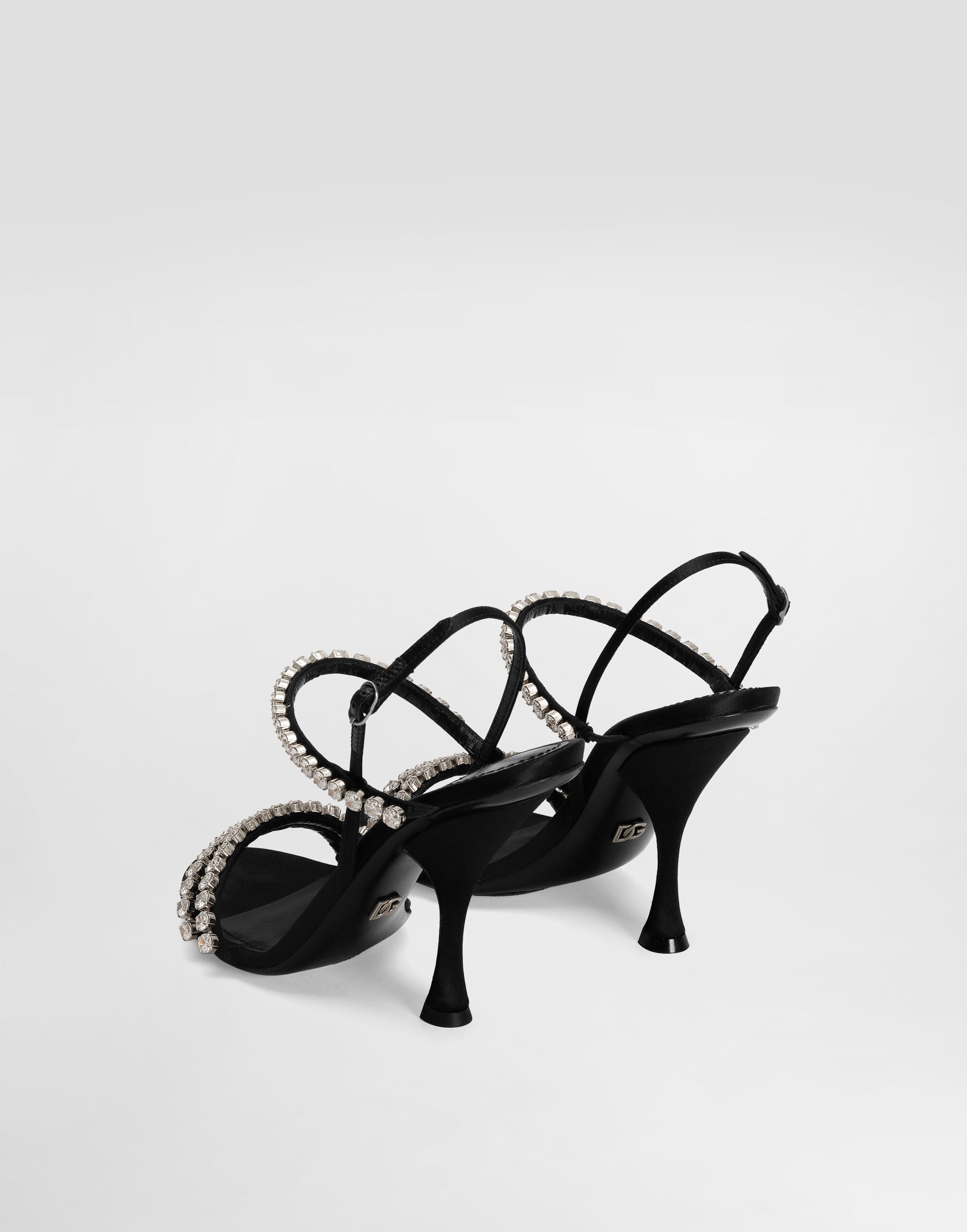 DOLCE & GABBANA Sandals with rhinestone chain