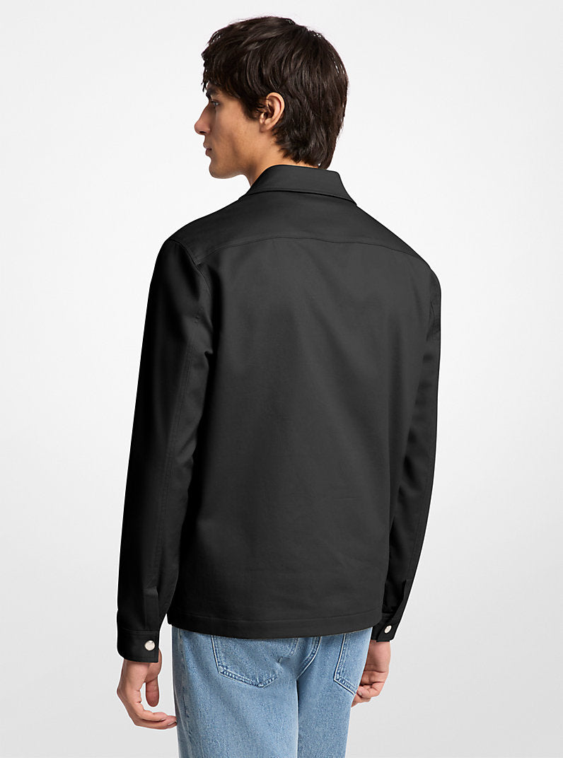 Michael Kors Mens Stretch Cotton Shirt Jacket