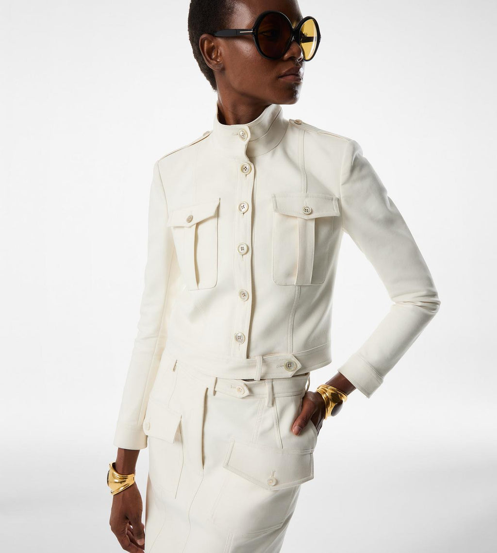 TOM FORD STAND COLLAR SAFARI JACKET